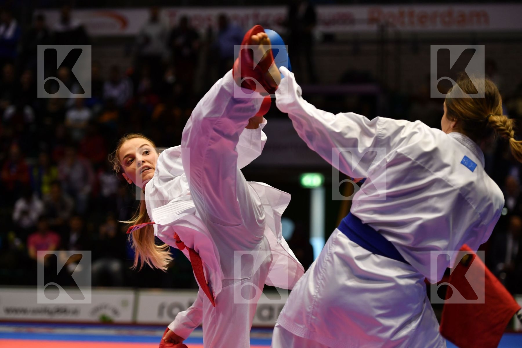Female kumite 68+ kg France Garcia Nancy Kosovo Orana Fortesa