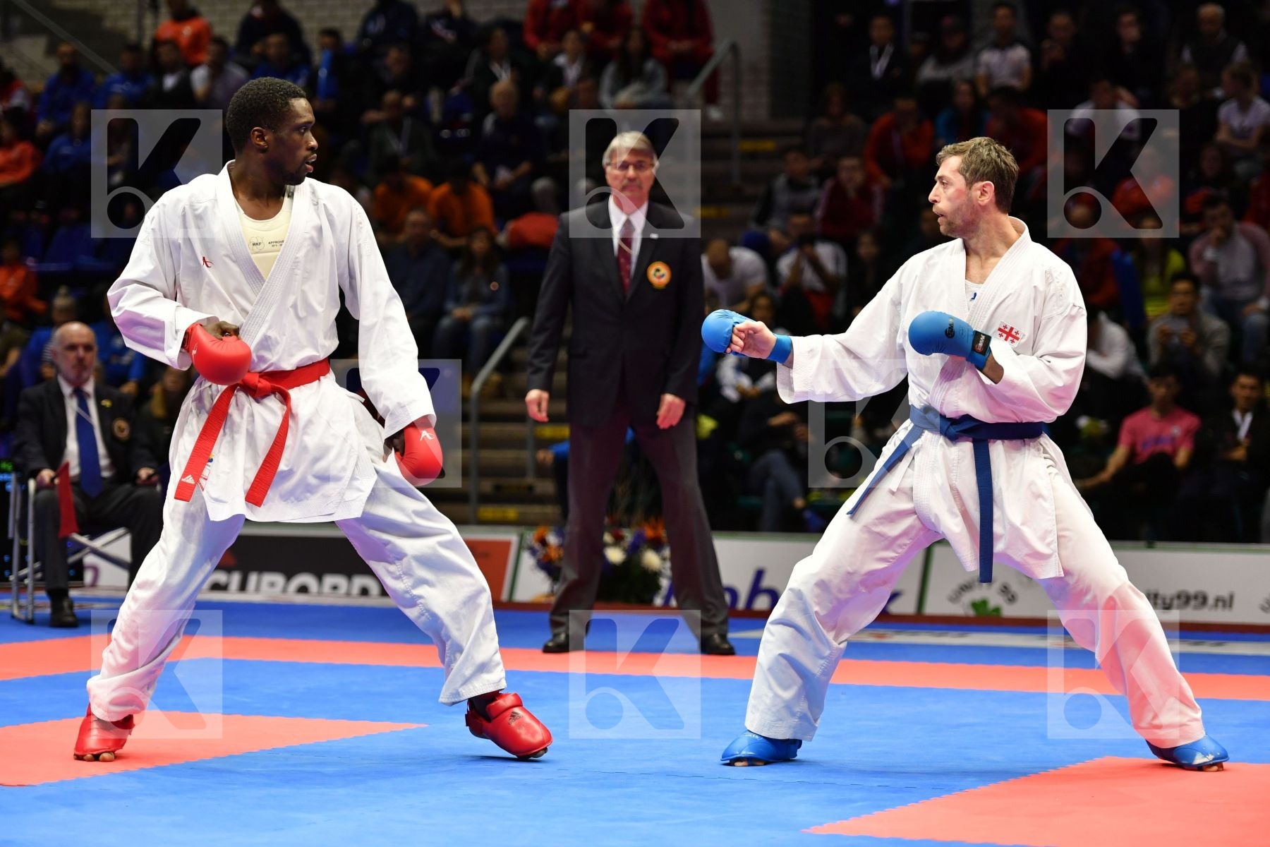 Arkania Gogita Diop Ablaye France Georgia Male kumite 84+ kg