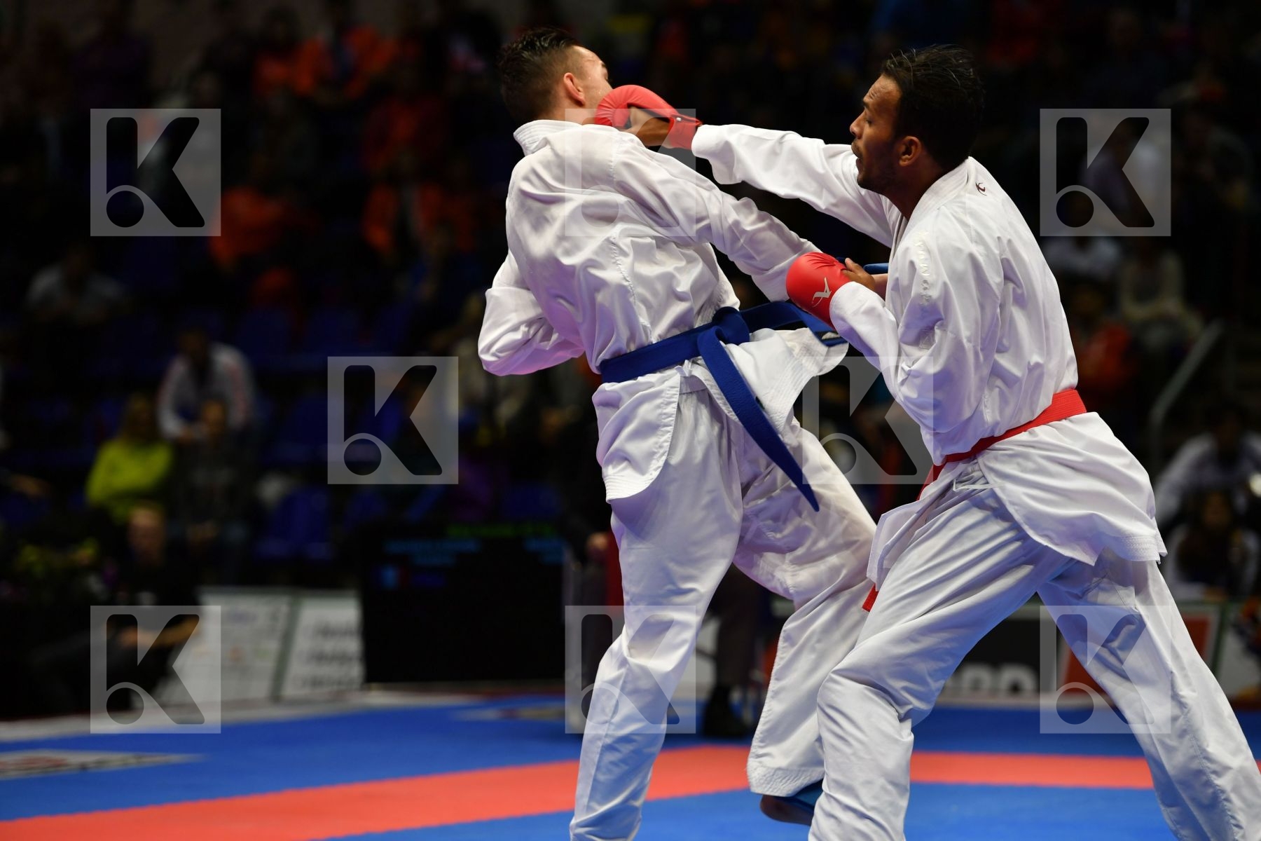 Dacosta Steven France Madera Andres Male kumite -67 kg Venezuela