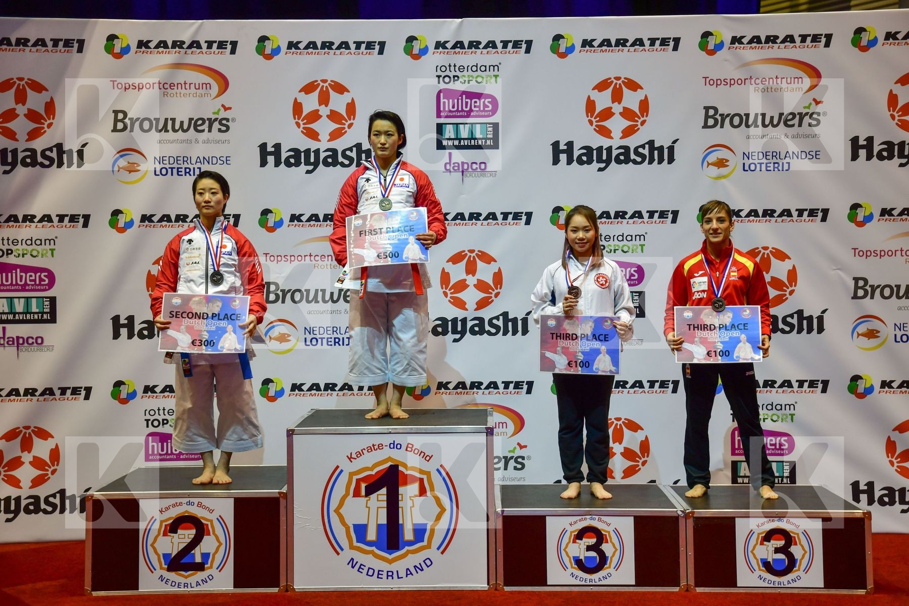 Female Kata Hong Kong Japan Lau Mo Sheung Grace Ono Hikaru podiu