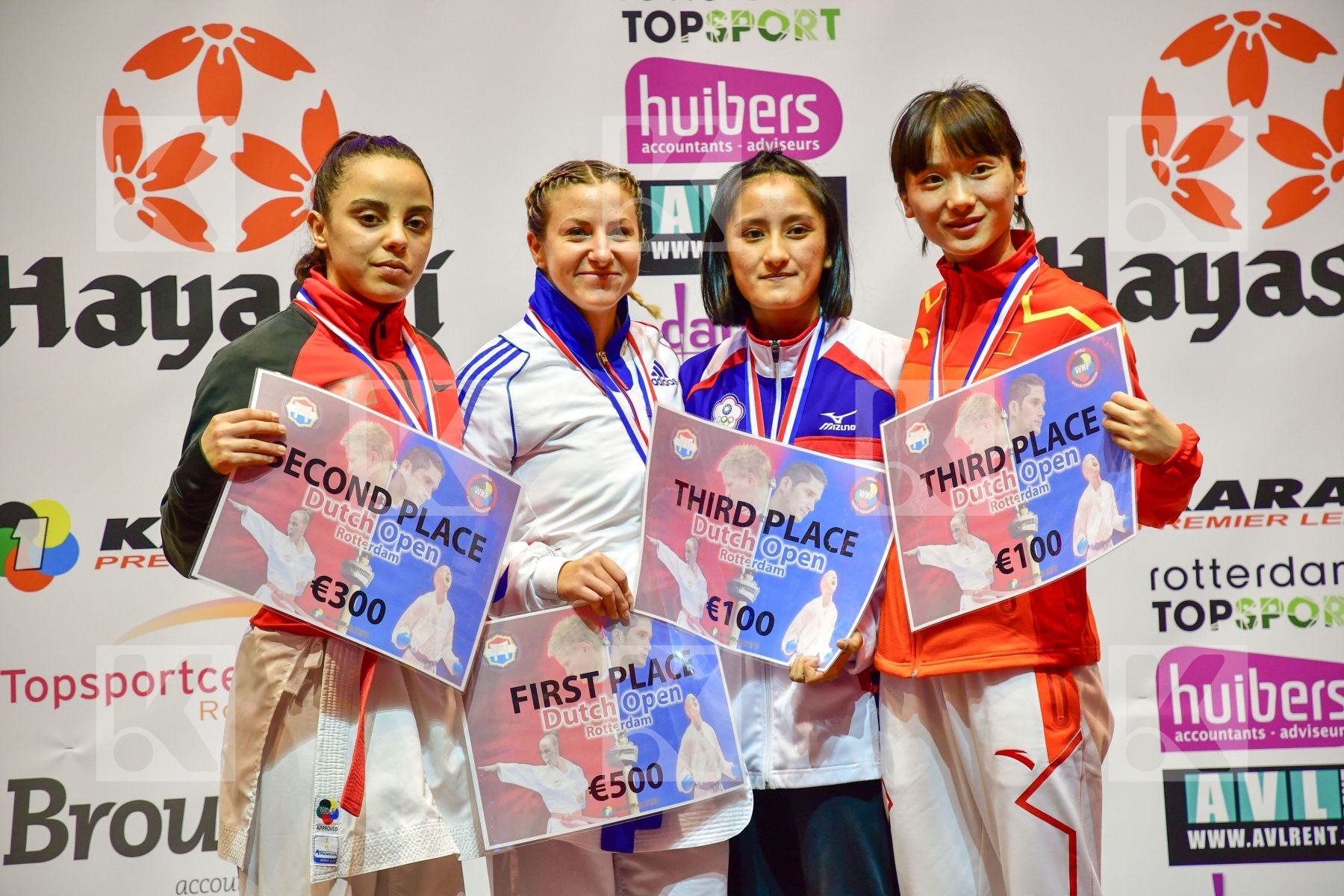 China Chinese taipei Female kumite -50 kg France Gu Shiau-shuang