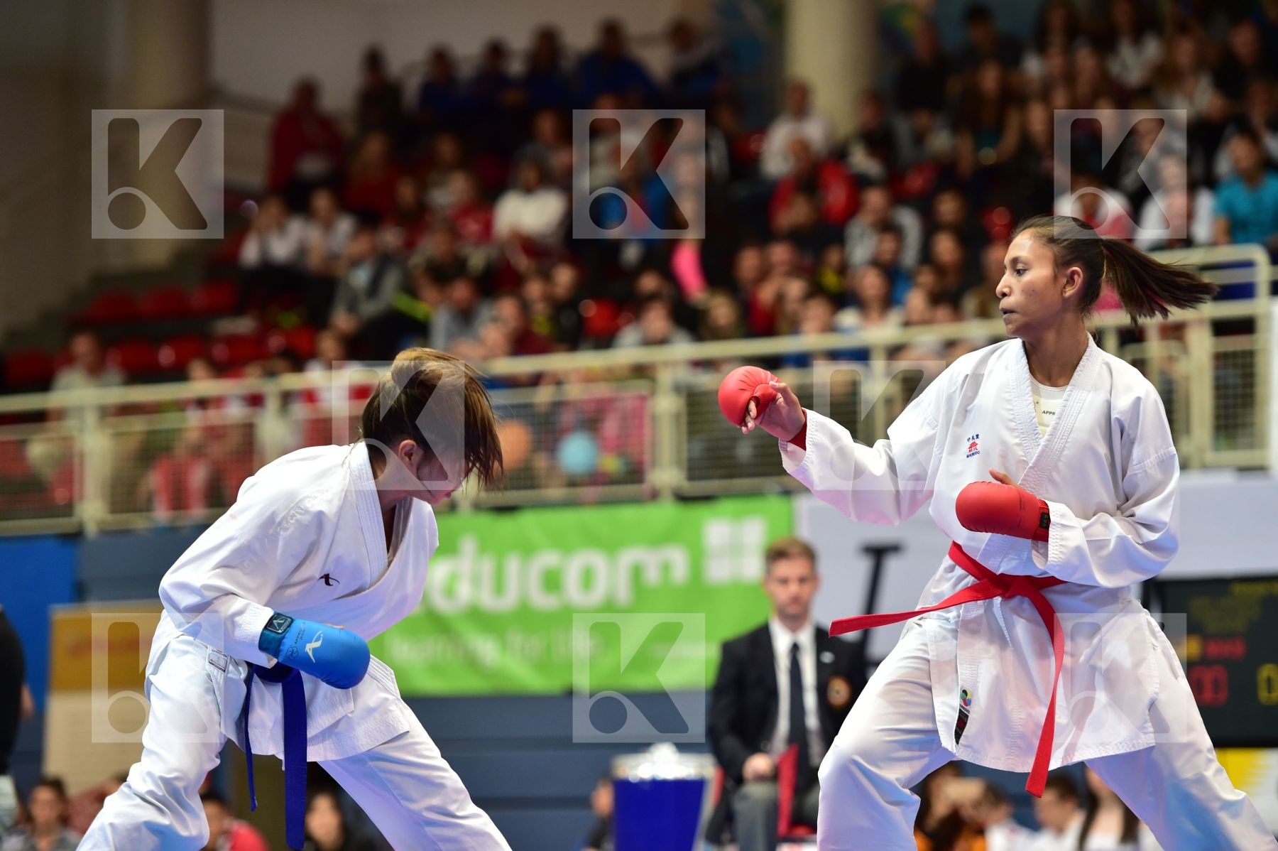 austria female kumite -55 kg jefry krishnan syakilla salni kumiz