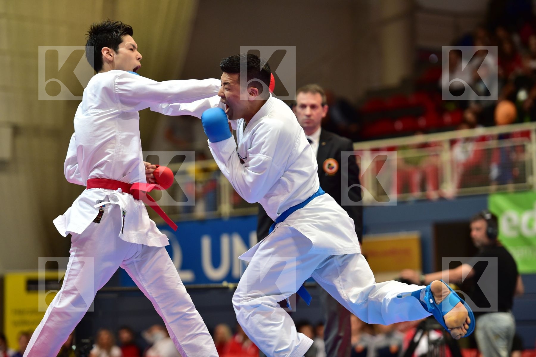 Japan male kumite -75 kg nishimura ken Shureido watanabe daisuke