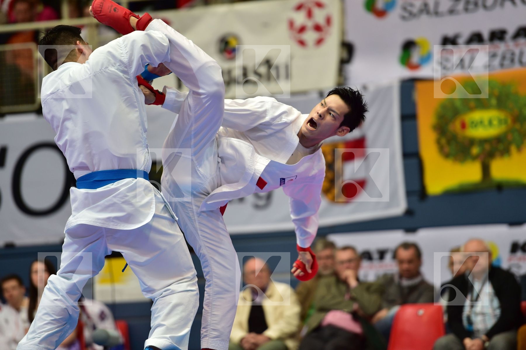 Japan male kumite -75 kg nishimura ken Shureido watanabe daisuke