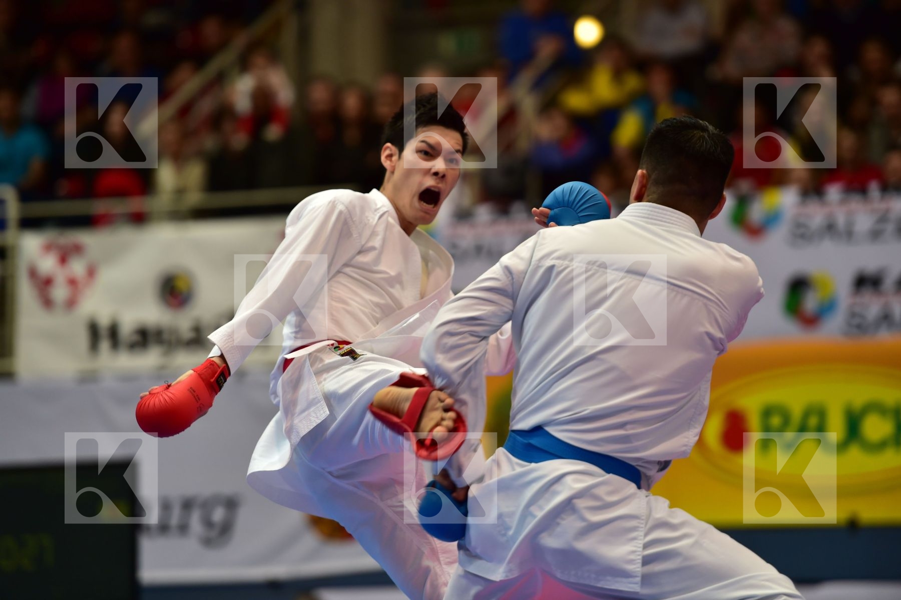 Japan male kumite -75 kg nishimura ken Shureido watanabe daisuke