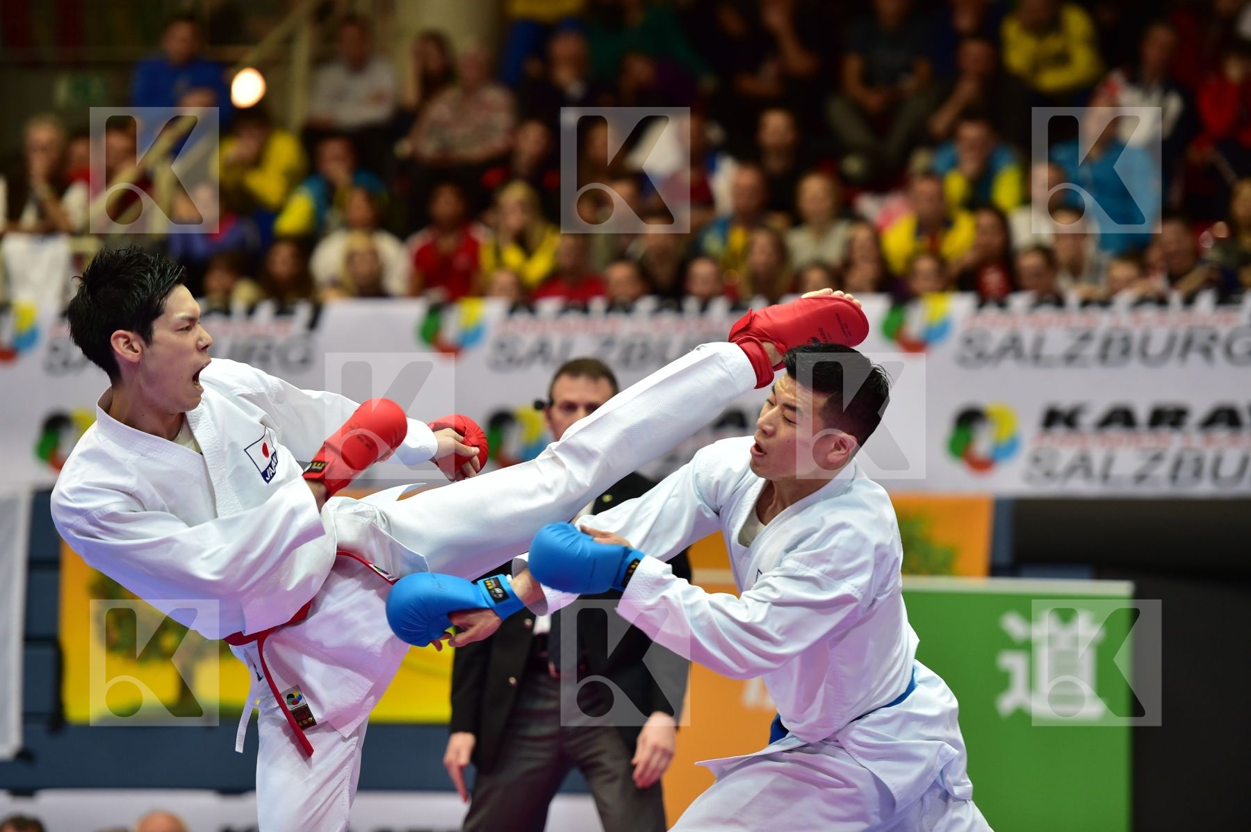 Japan male kumite -75 kg nishimura ken Shureido watanabe daisuke