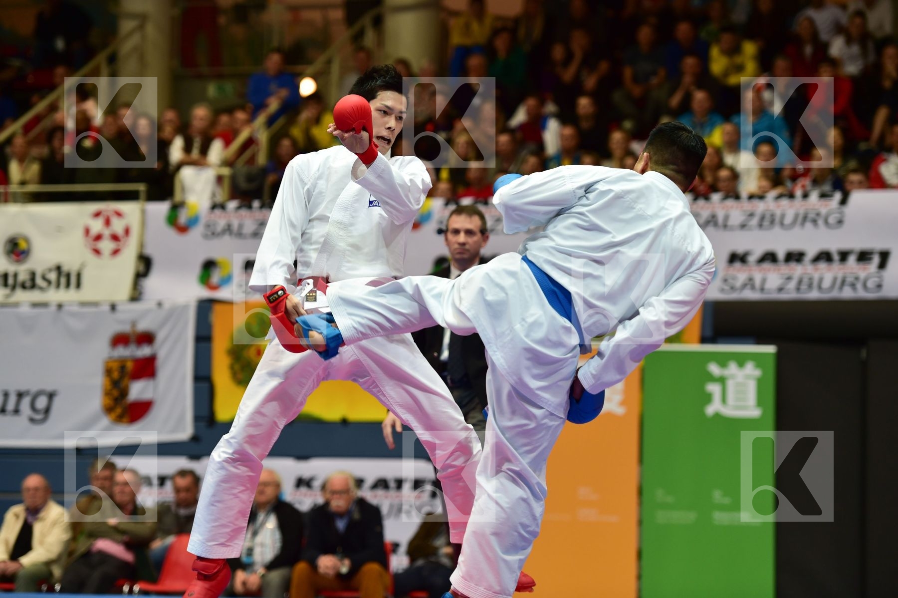 Japan male kumite -75 kg nishimura ken Shureido watanabe daisuke