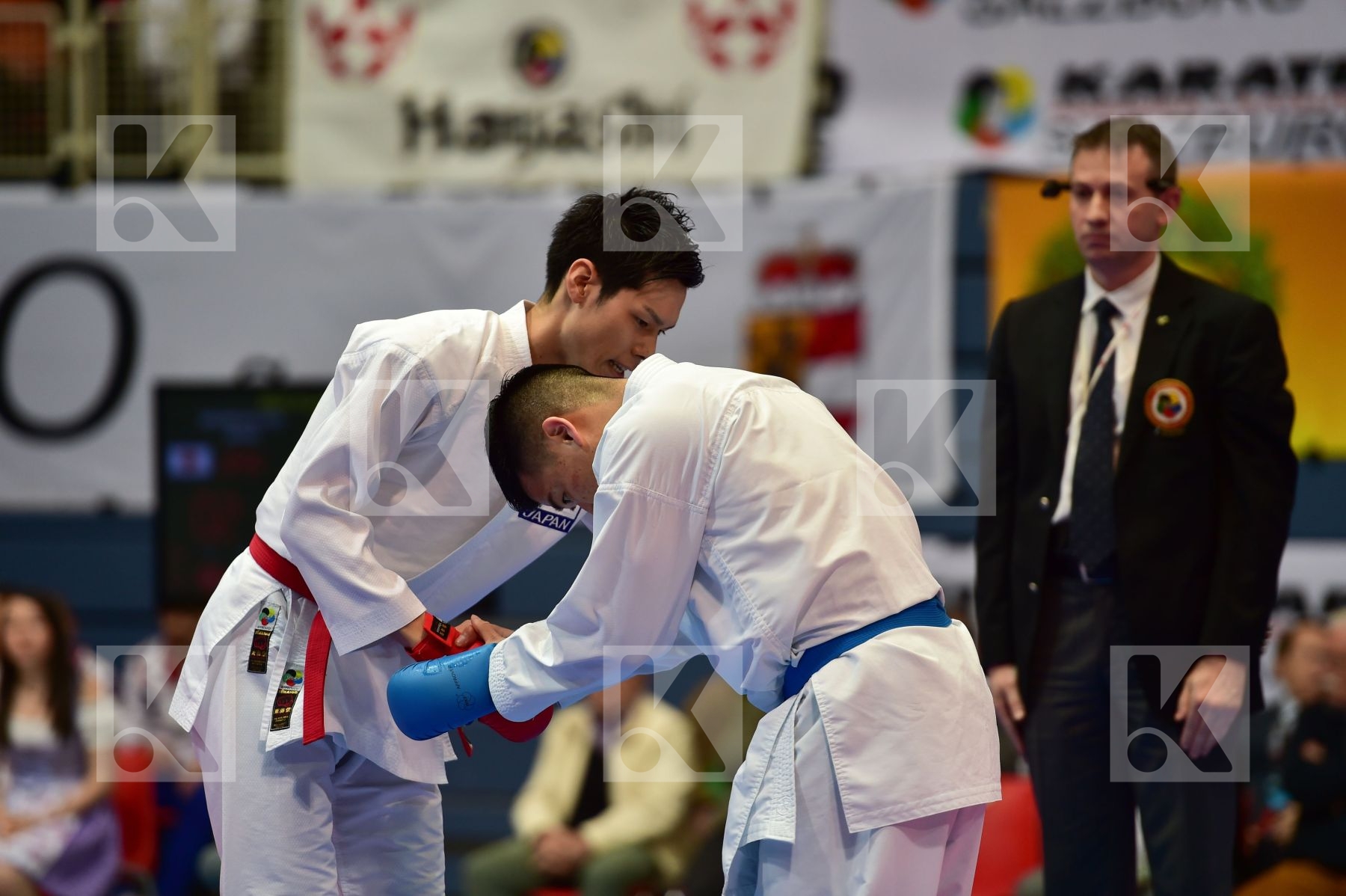 Japan male kumite -75 kg nishimura ken Shureido watanabe daisuke
