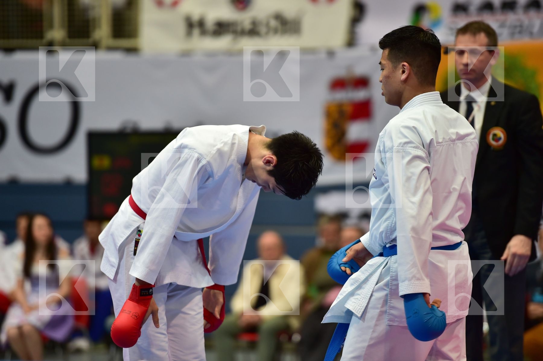 Japan male kumite -75 kg nishimura ken Shureido watanabe daisuke
