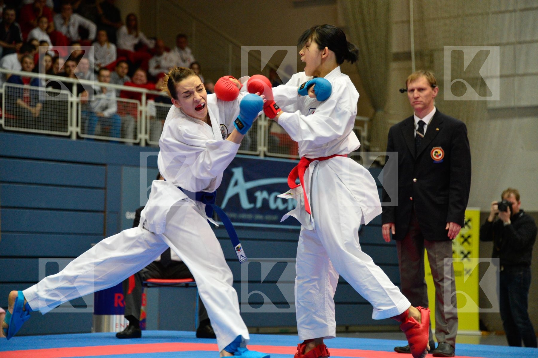 female kumite -50 kg no tadano ayaka plank bettina japan austria