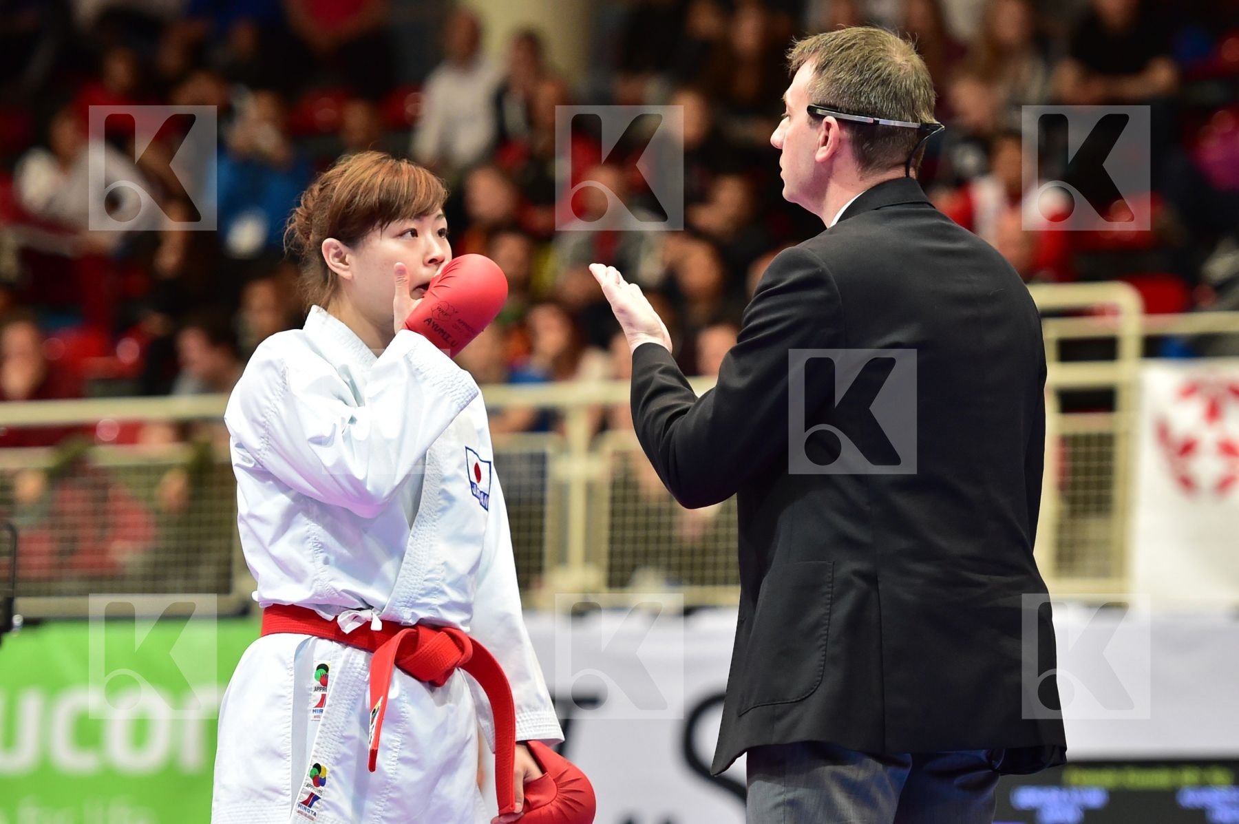 female kumite 68+ kg finland Hirota Japan kuusisto helena uekusa