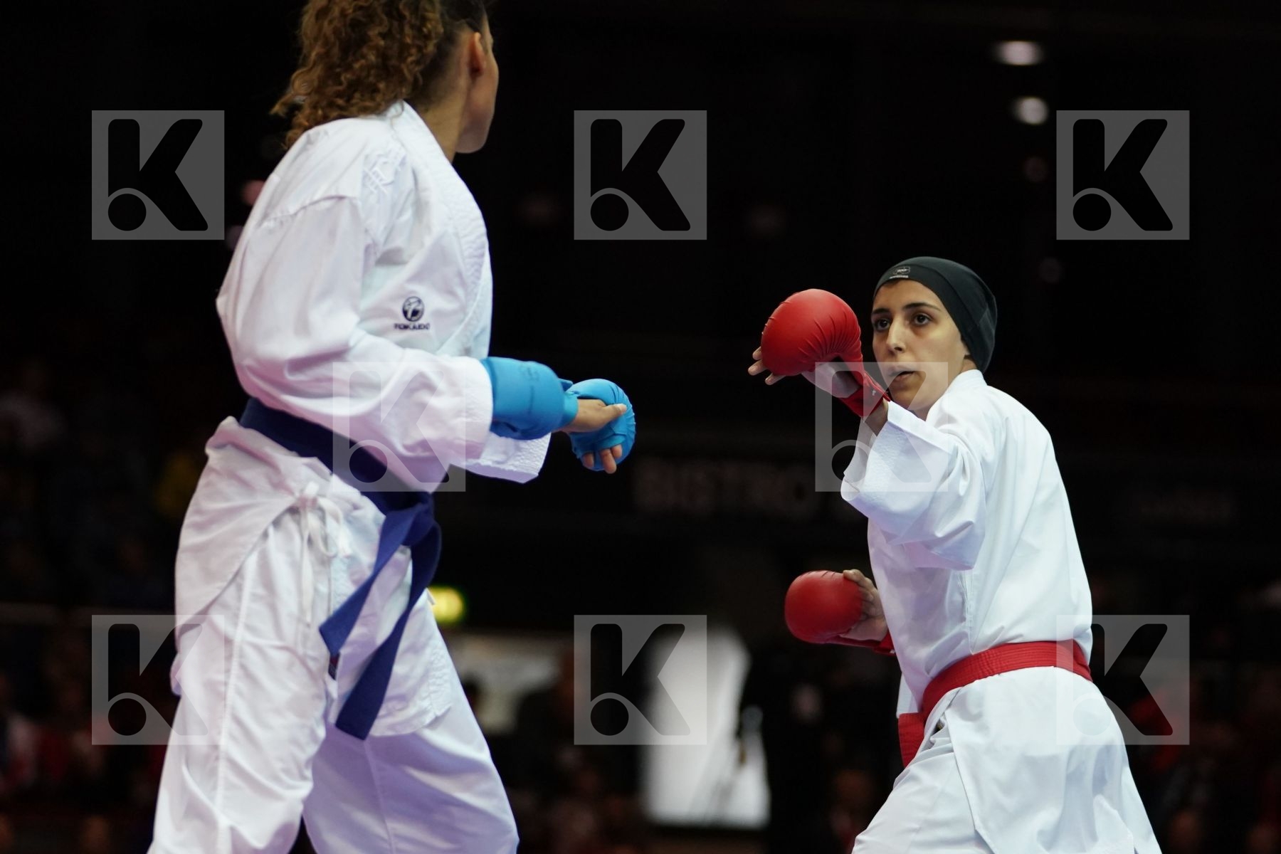 GIANA LOTFY (EGYPT) VS NOEMIE KORNFELD (SWITZERLAND) in Senior Kumite -61 Kg - Bronze bout