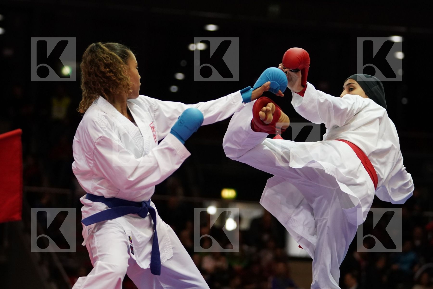 GIANA LOTFY (EGYPT) VS NOEMIE KORNFELD (SWITZERLAND) in Senior Kumite -61 Kg - Bronze bout