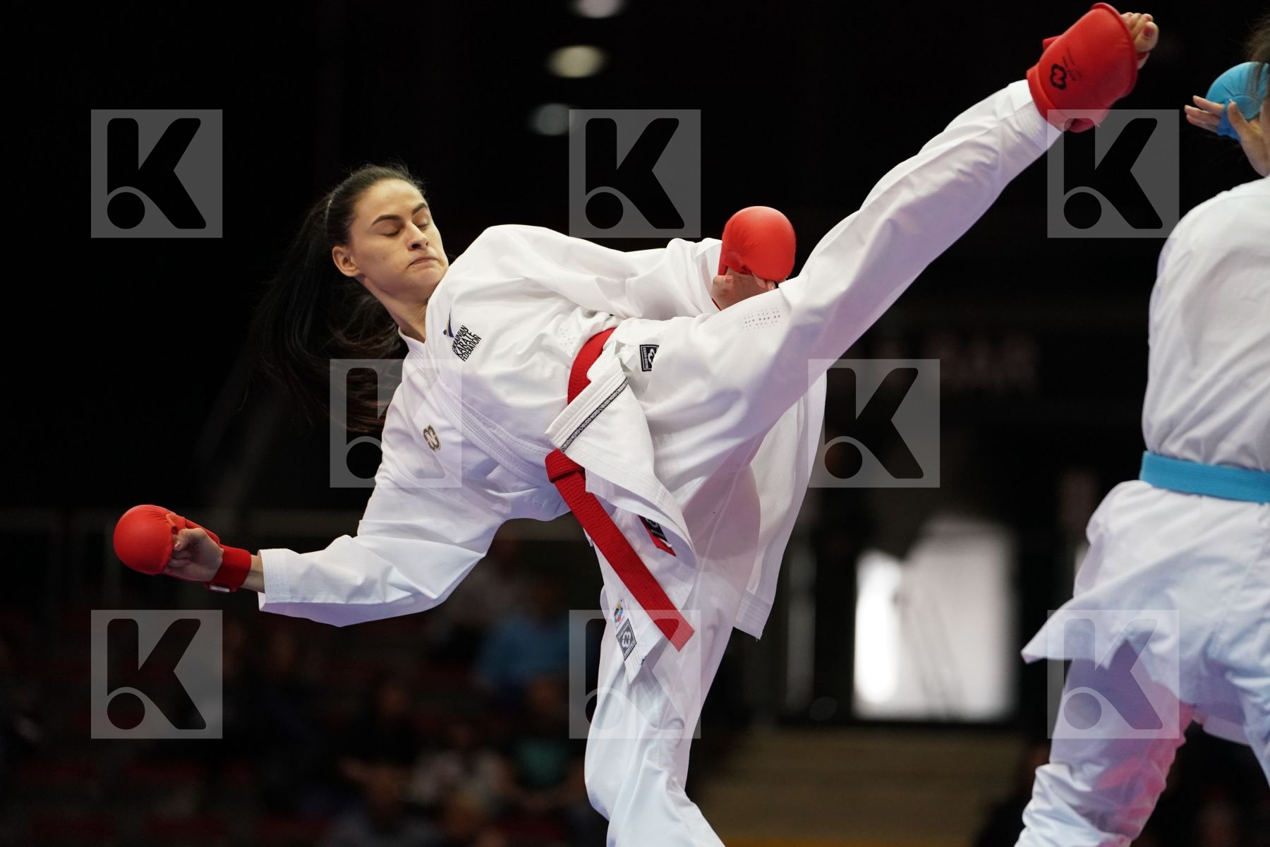 HALYNA MELNYK (UKRAINE) VS GONG LI (CHN) in Senior Kumite -68 Kg - Bronze bout