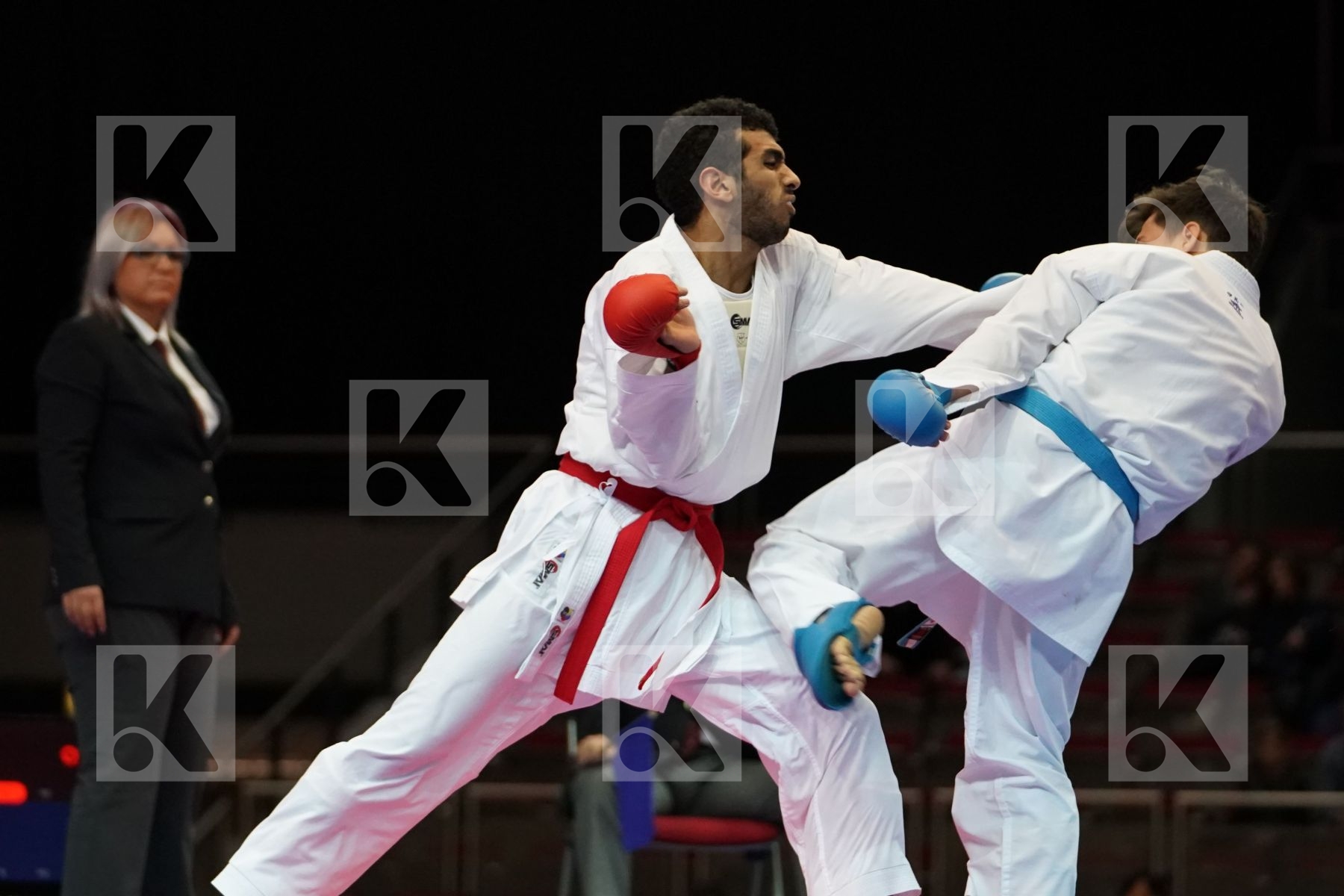 MALEK SALAMA (EGYPT) VS RAFAEL NASCIMENTO (BRAZIL) in Senior Kumite -60 Kg - Bronze bout