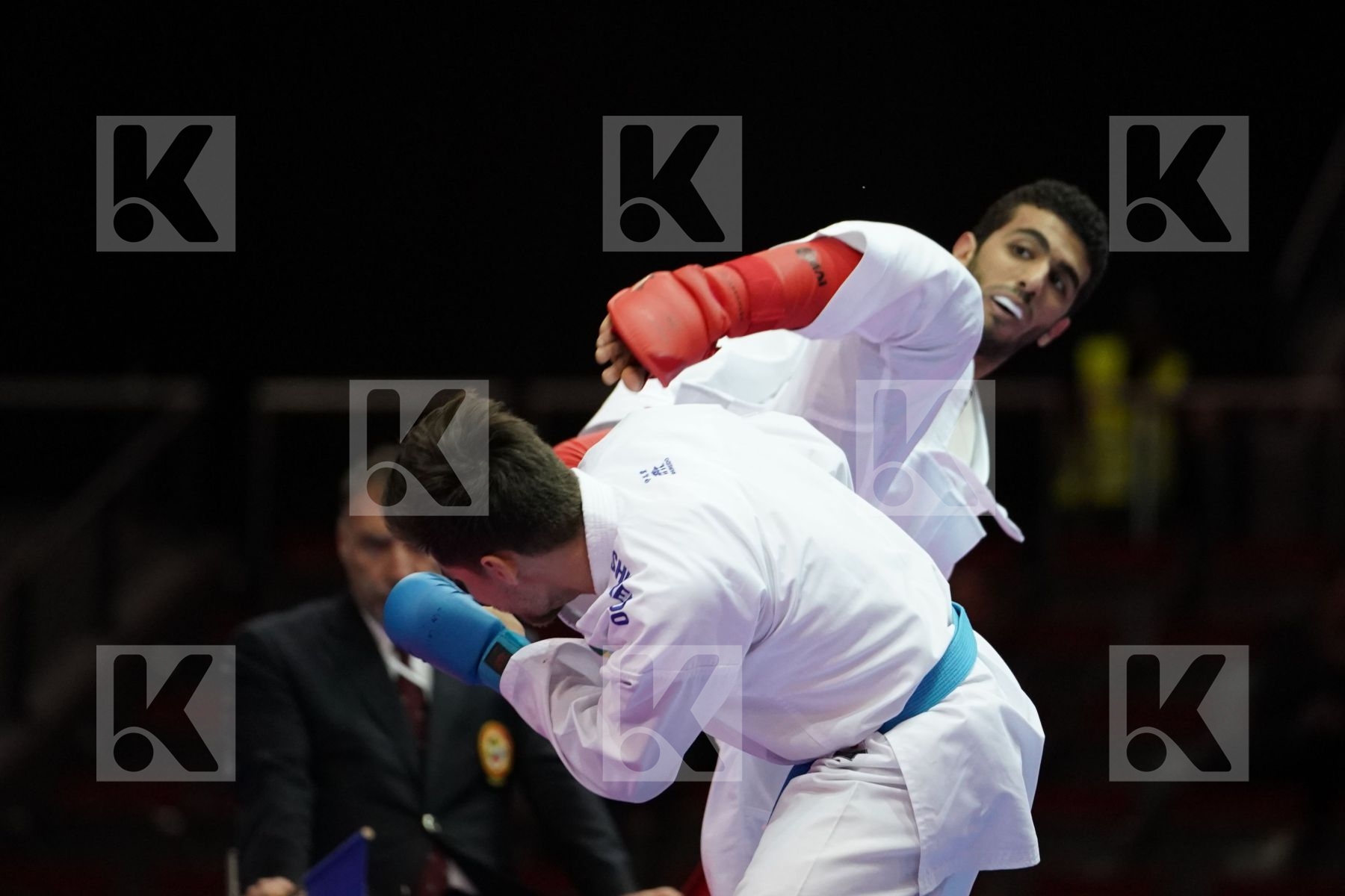 MALEK SALAMA (EGYPT) VS RAFAEL NASCIMENTO (BRAZIL) in Senior Kumite -60 Kg - Bronze bout