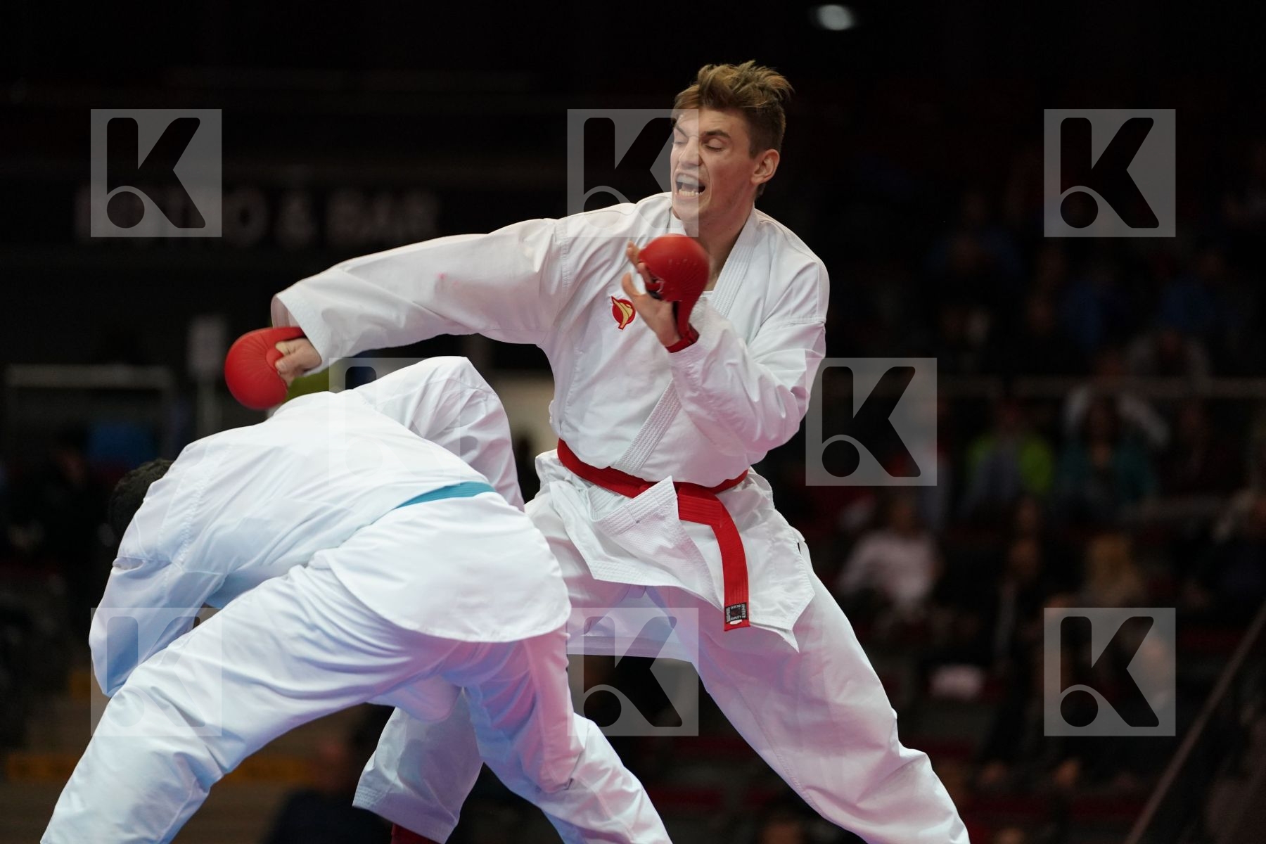 VALERII TUMAKOV (UKRAINE) VS AYKHAN MAMAYEV (AZERBAIJAN) in Senior Kumite -84 Kg - Bronze bout