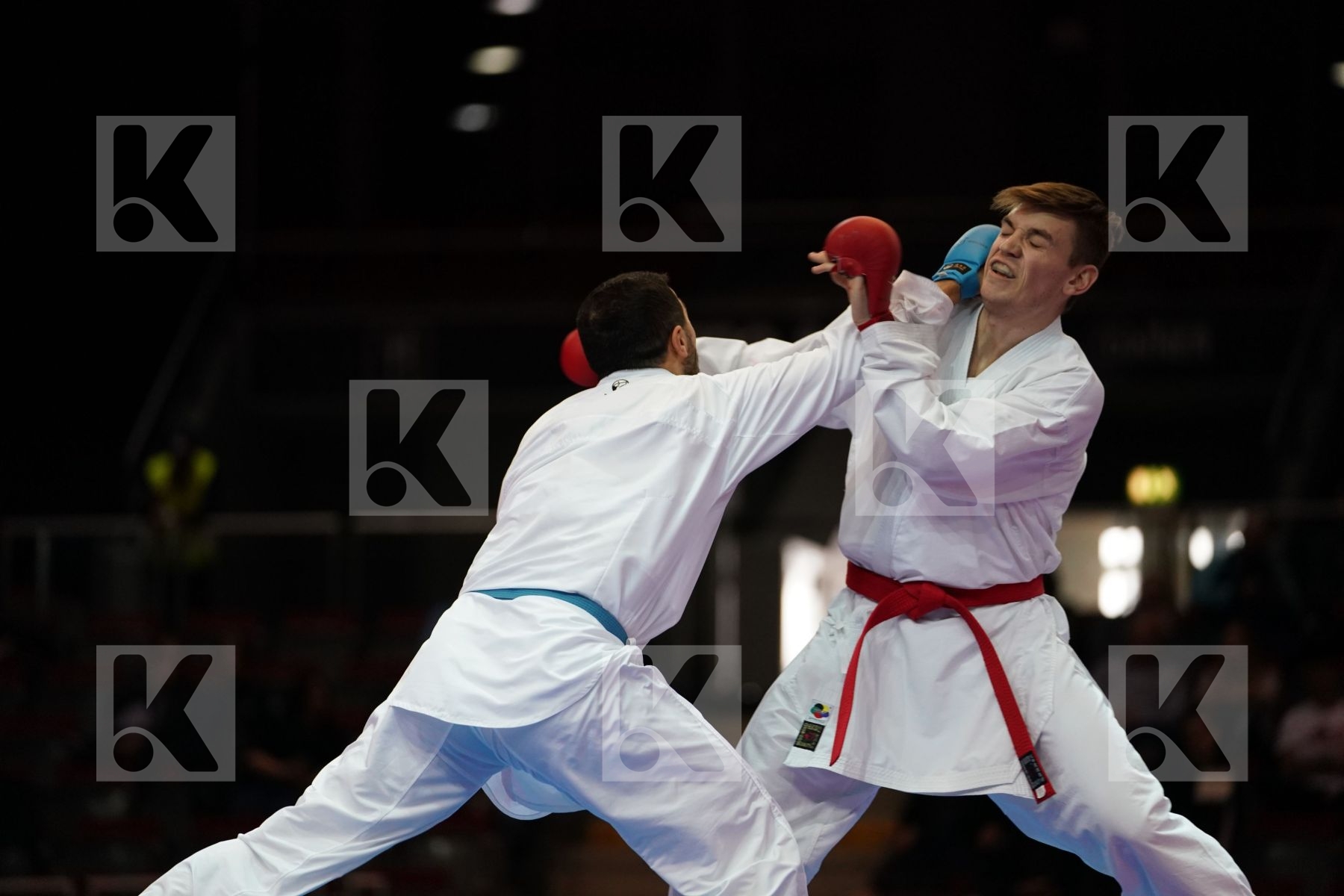 VALERII TUMAKOV (UKRAINE) VS AYKHAN MAMAYEV (AZERBAIJAN) in Senior Kumite -84 Kg - Bronze bout