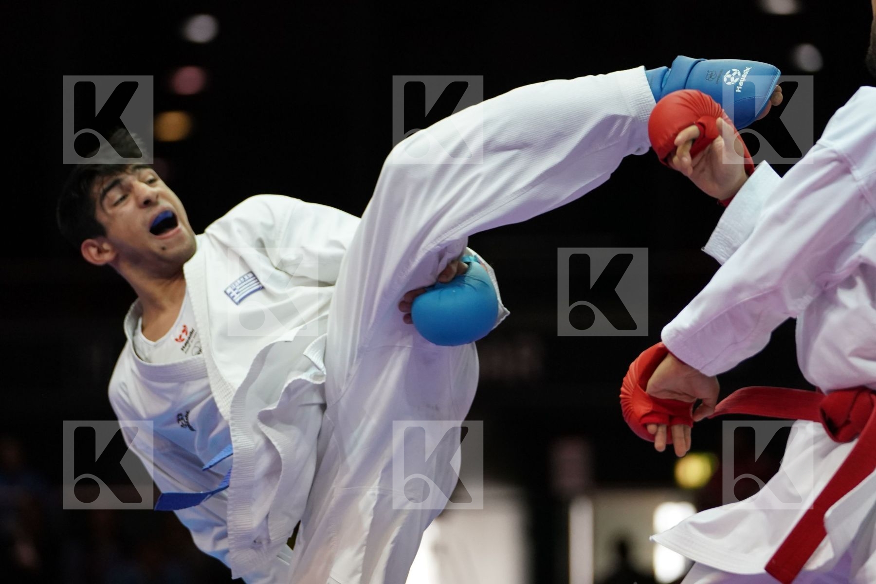 LUCA MARESCA (ITALY) VS DIONYSIOS XENOS (GREECE) in Senior Kumite -67 Kg - Bronze bout