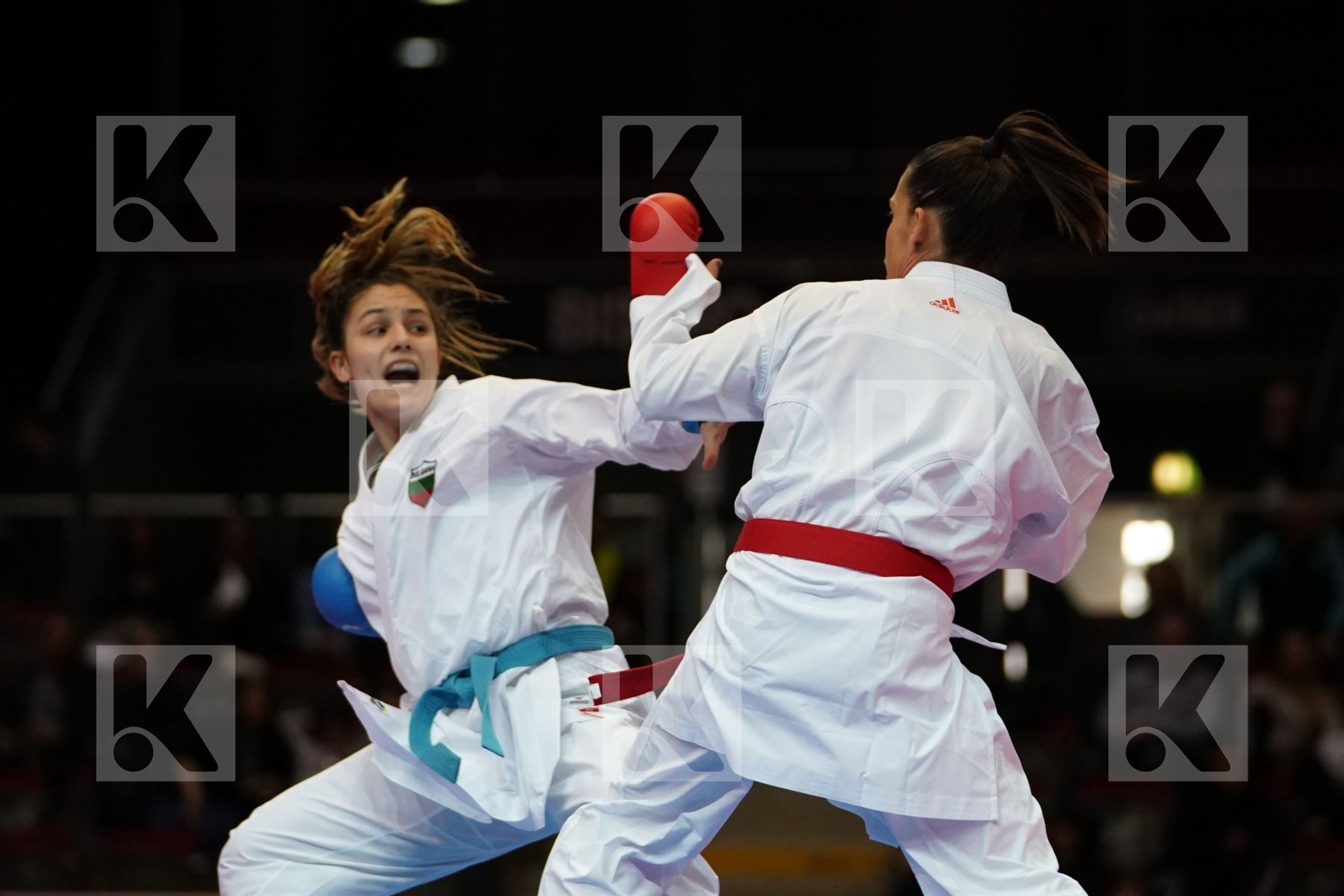 LORENA BUSA (ITALY) VS IVET GORANOVA (BULGARIA) in Senior Kumite -55 Kg - Bronze bout