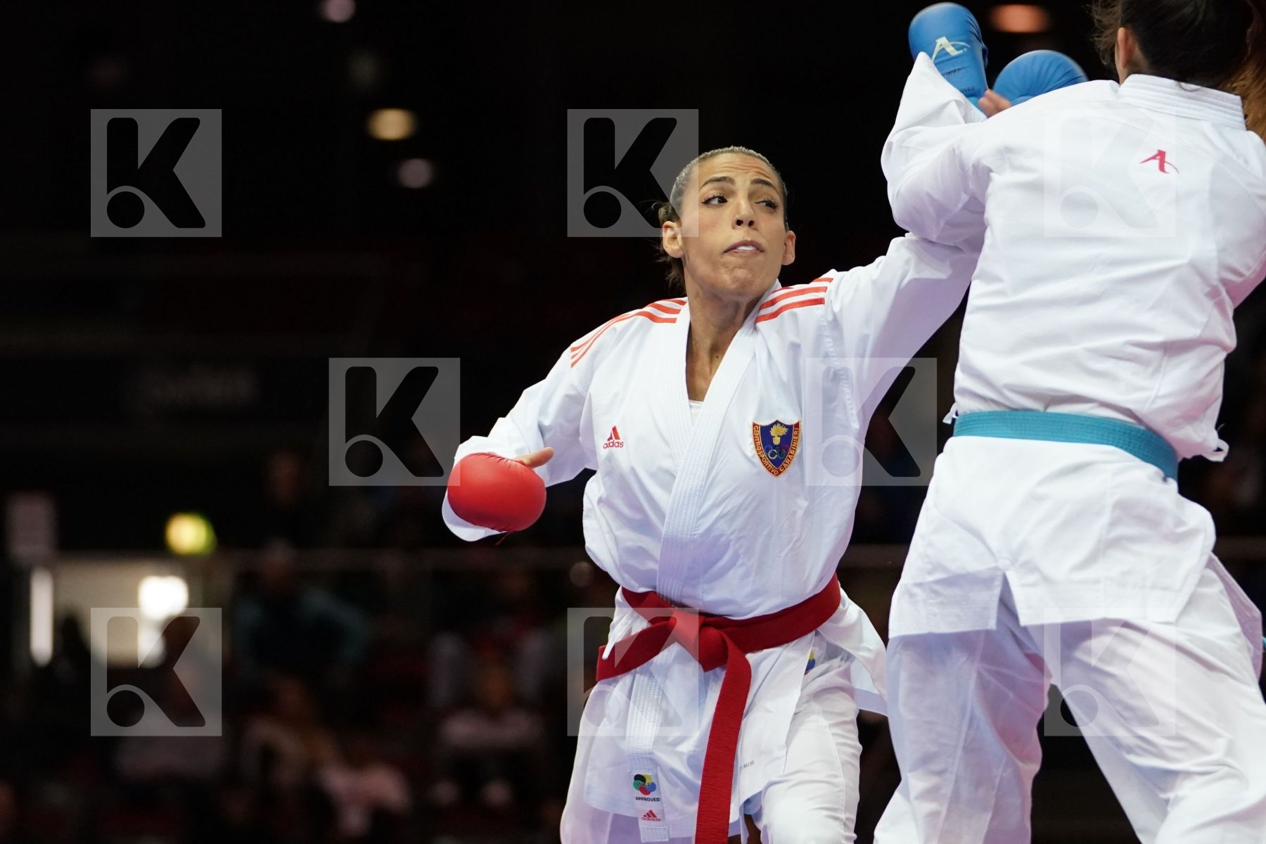 LORENA BUSA (ITALY) VS IVET GORANOVA (BULGARIA) in Senior Kumite -55 Kg - Bronze bout