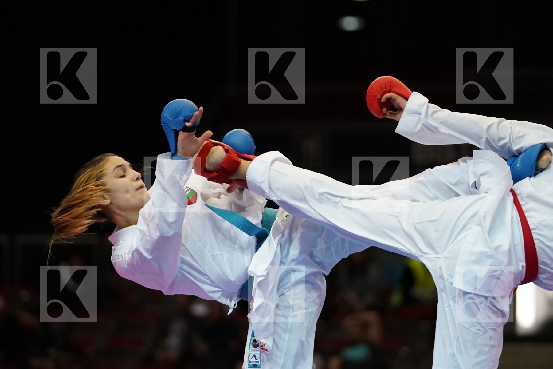 LORENA BUSA (ITALY) VS IVET GORANOVA (BULGARIA) in Senior Kumite -55 Kg - Bronze bout