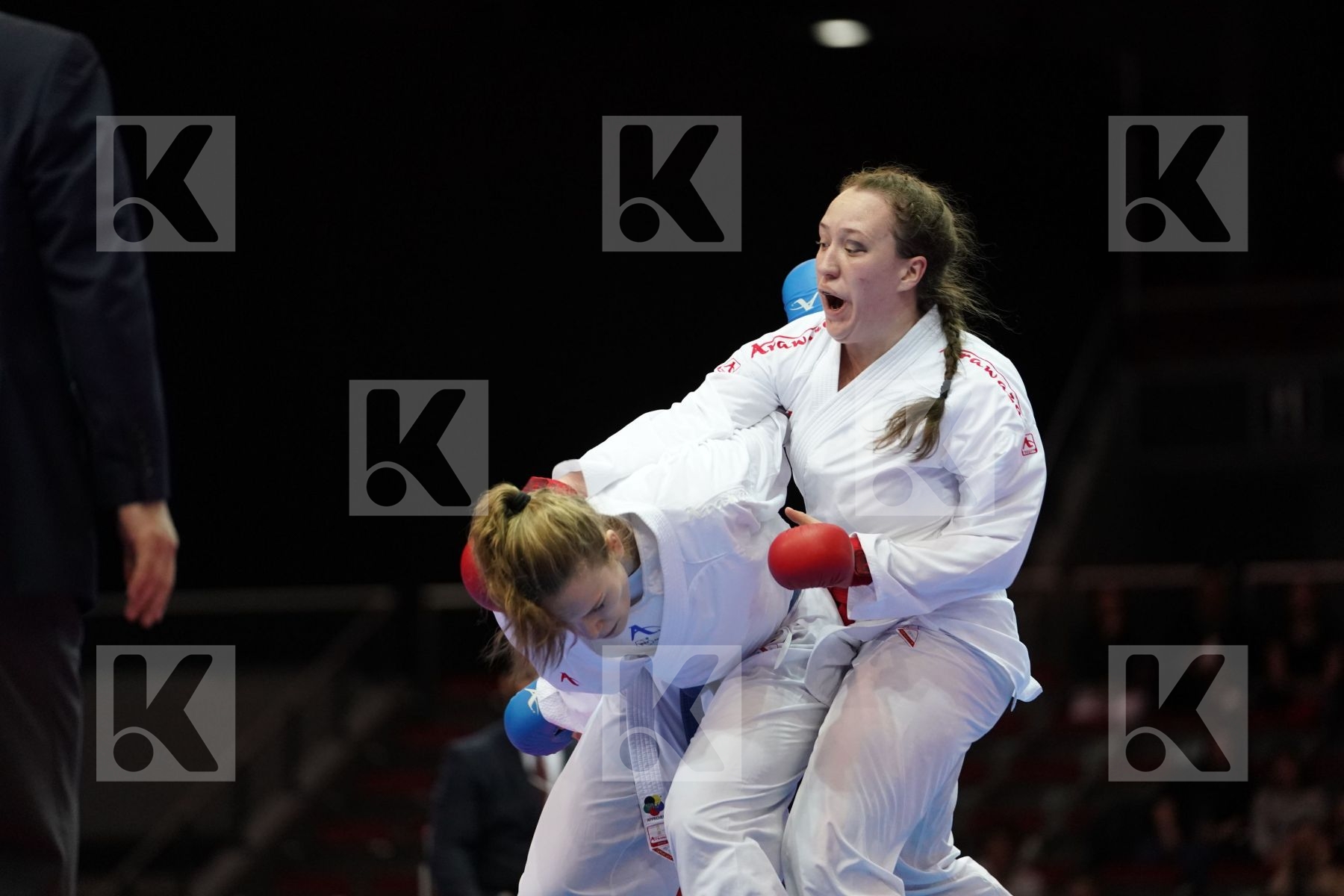 SOFYA BERULTSEVA (KAZAKHSTAN) VS LUCIJA LESJAK (CROATIA) in Senior Kumite 68+ Kg - Bronze bout