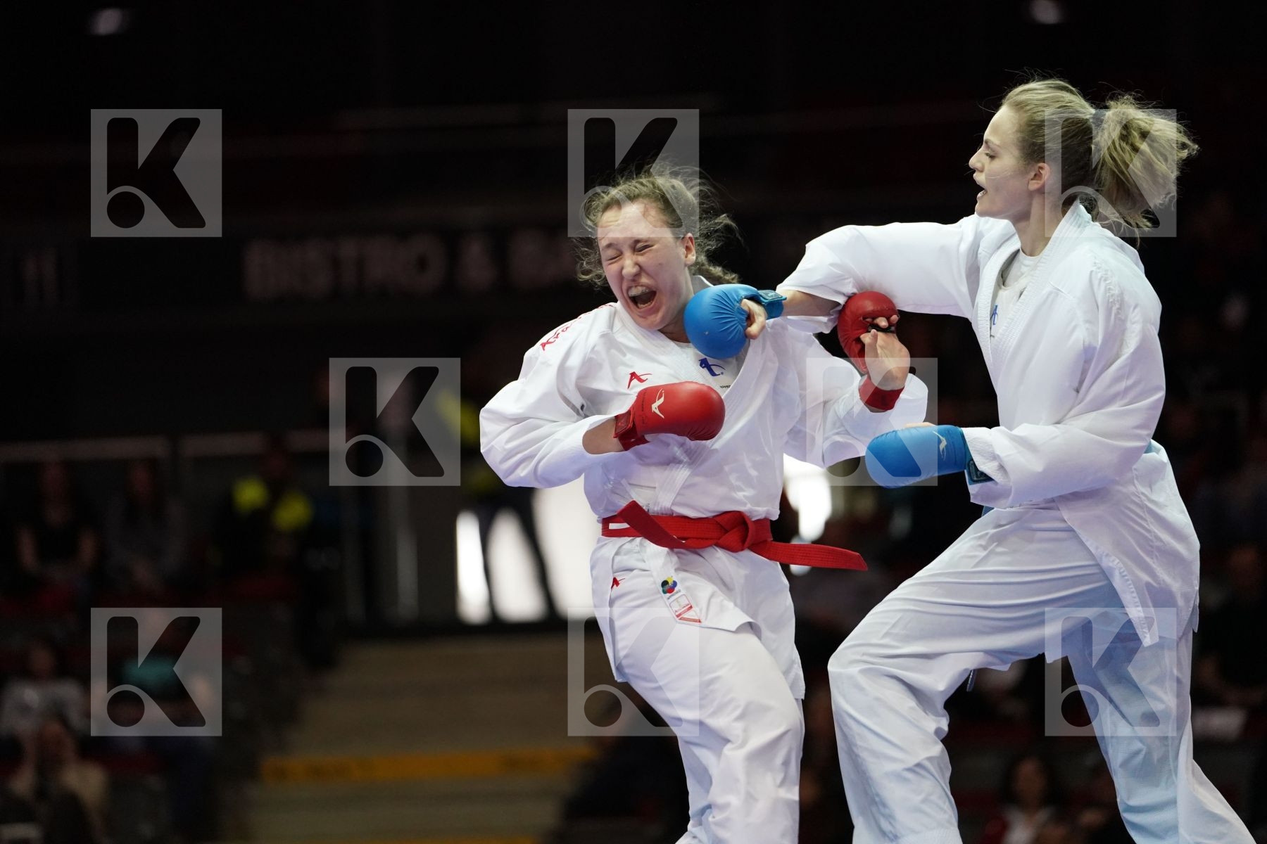 SOFYA BERULTSEVA (KAZAKHSTAN) VS LUCIJA LESJAK (CROATIA) in Senior Kumite 68+ Kg - Bronze bout