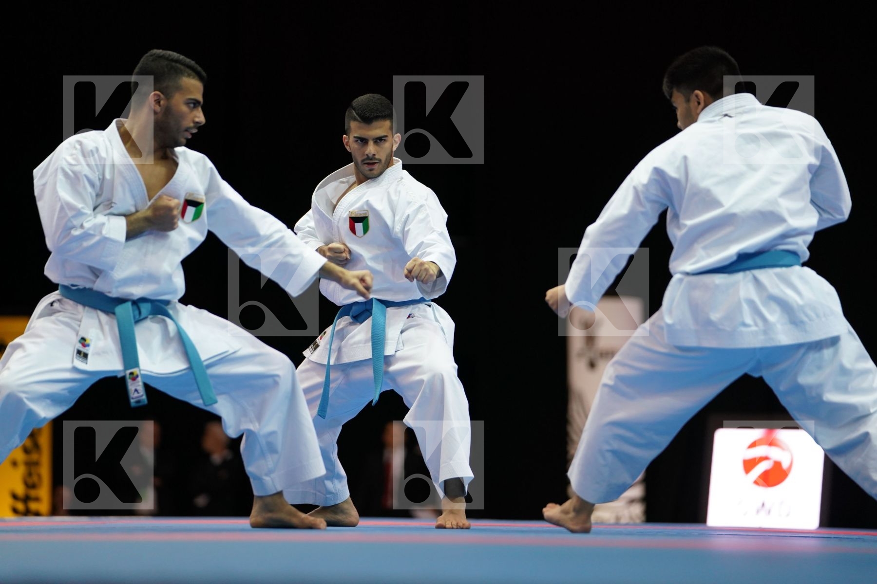 KUWAIT (ALMOSAWI, ALMOSAWI, HUSAIN) in Senior Team Male Kata - Bronze bout
