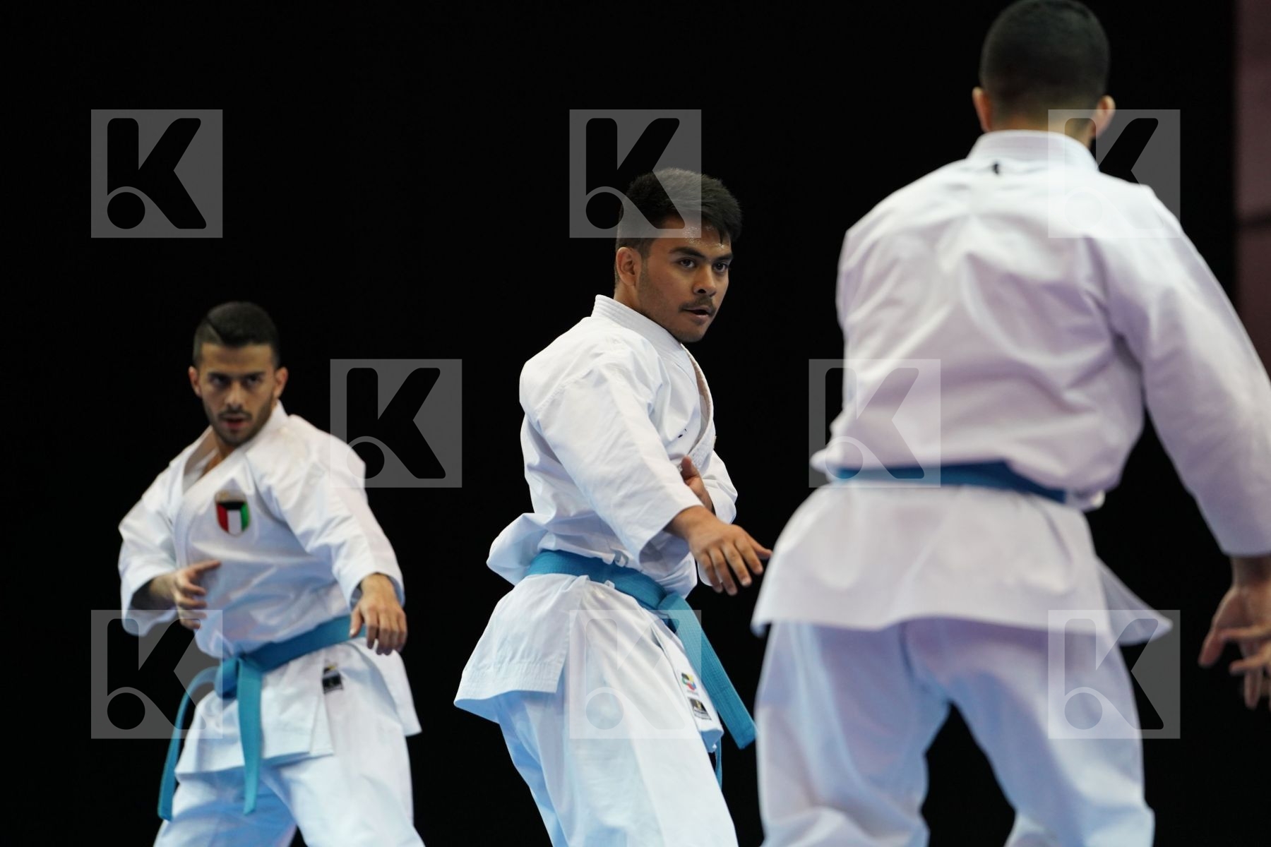 KUWAIT (ALMOSAWI, ALMOSAWI, HUSAIN) in Senior Team Male Kata - Bronze bout
