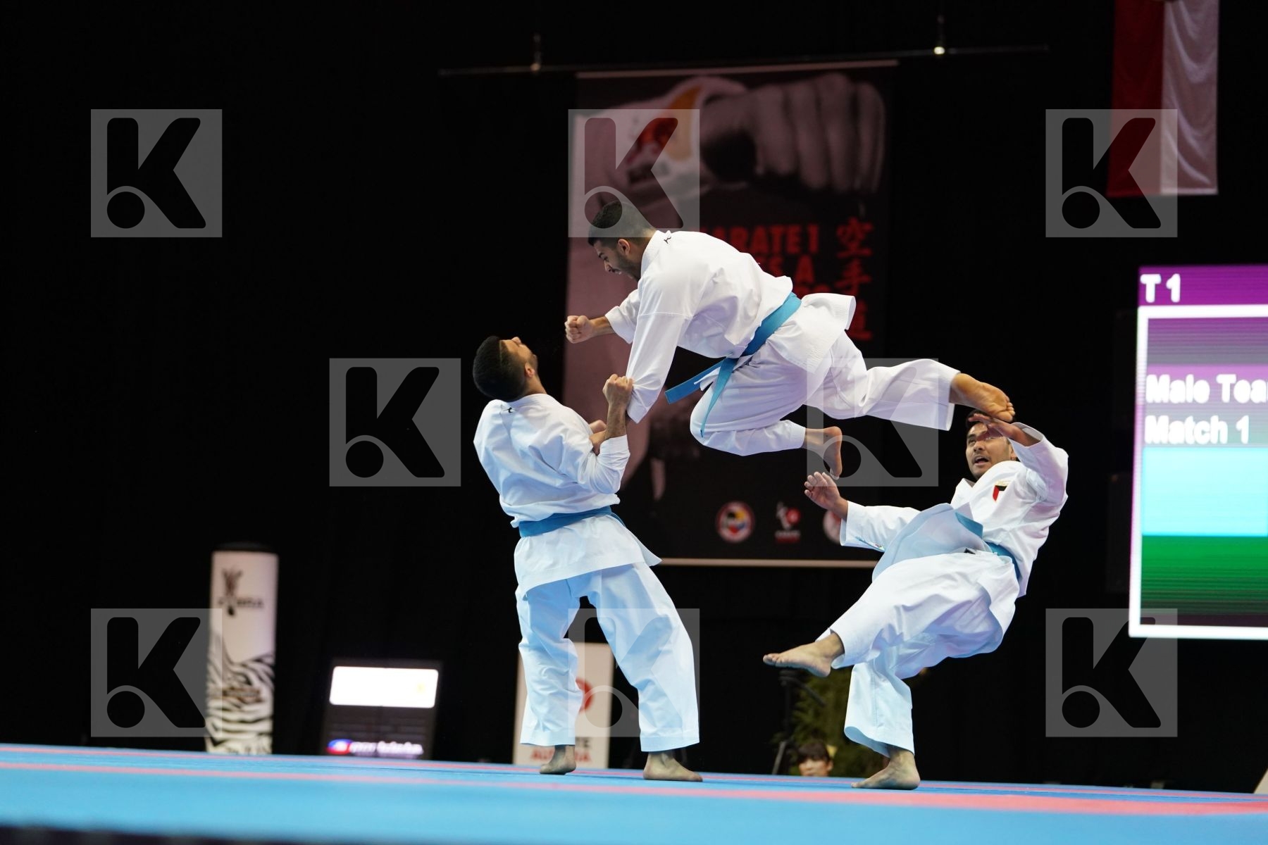 KUWAIT (ALMOSAWI, ALMOSAWI, HUSAIN) in Senior Team Male Kata - Bronze bout