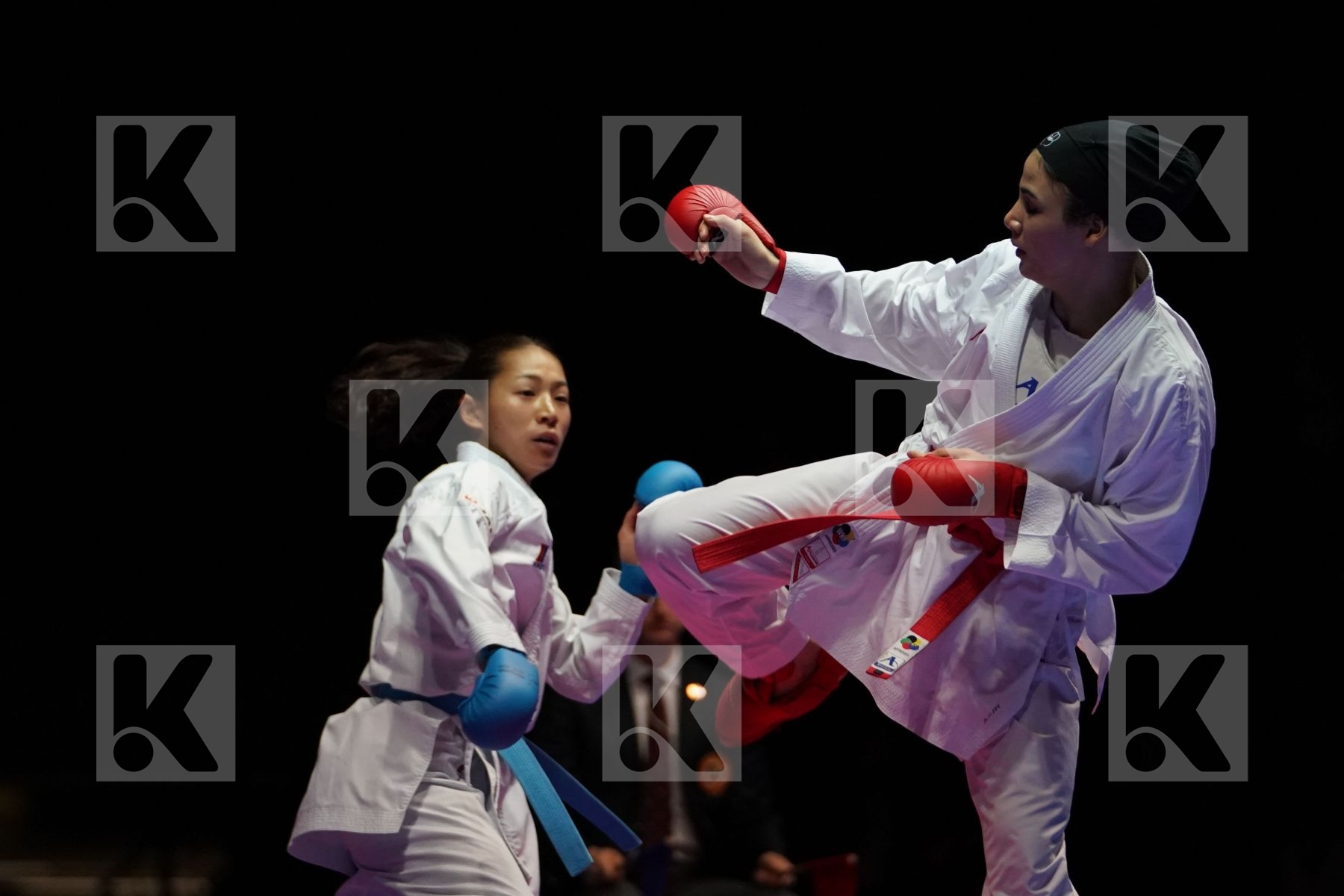 SARA BAHMANYAR (ISLAMIC REPUBLIC OF IRAN) VS AYAKA TADANO (JAPAN) in Senior Kumite -50 Kg - Gold bout