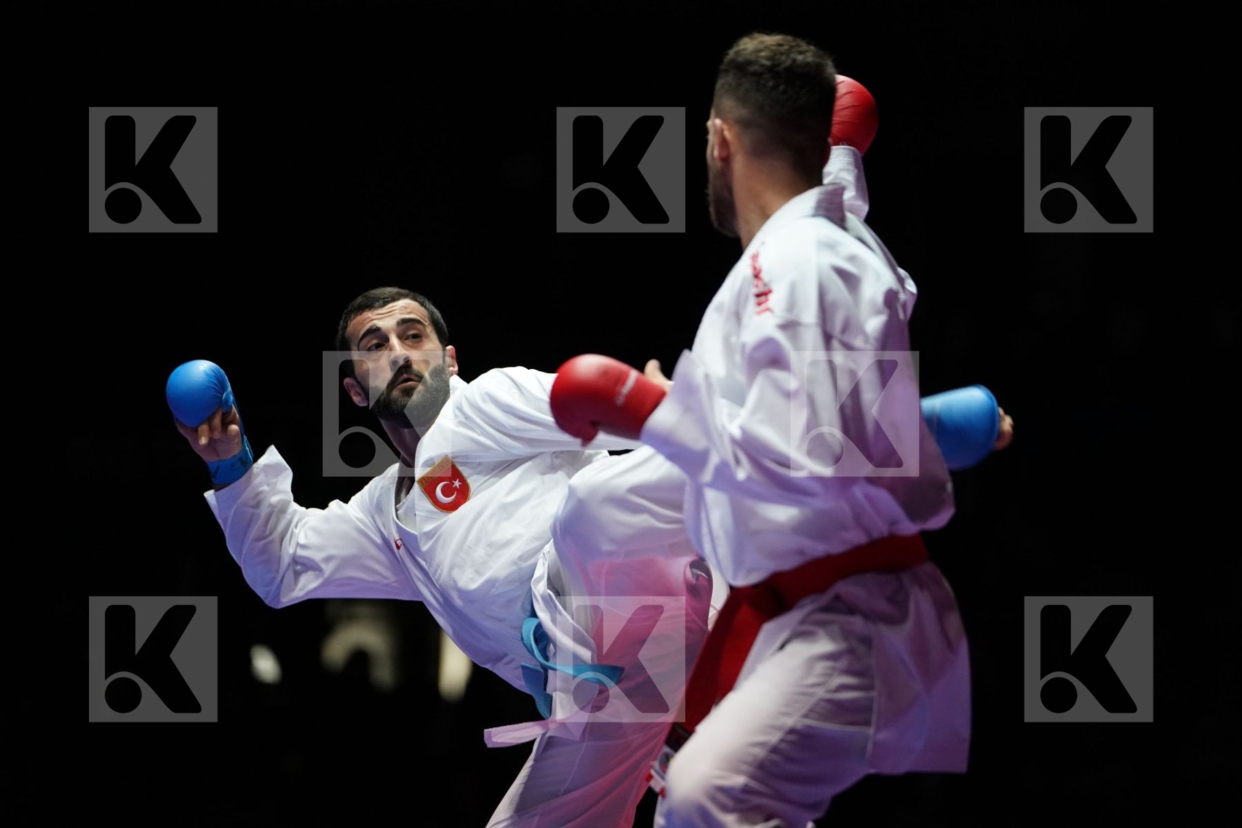 MAHDI KHODABAKHSHI (ISLAMIC REPUBLIC OF IRAN) VS UGUR AKTAS (TURKEY) in Senior Kumite 84+ Kg - Gold bout