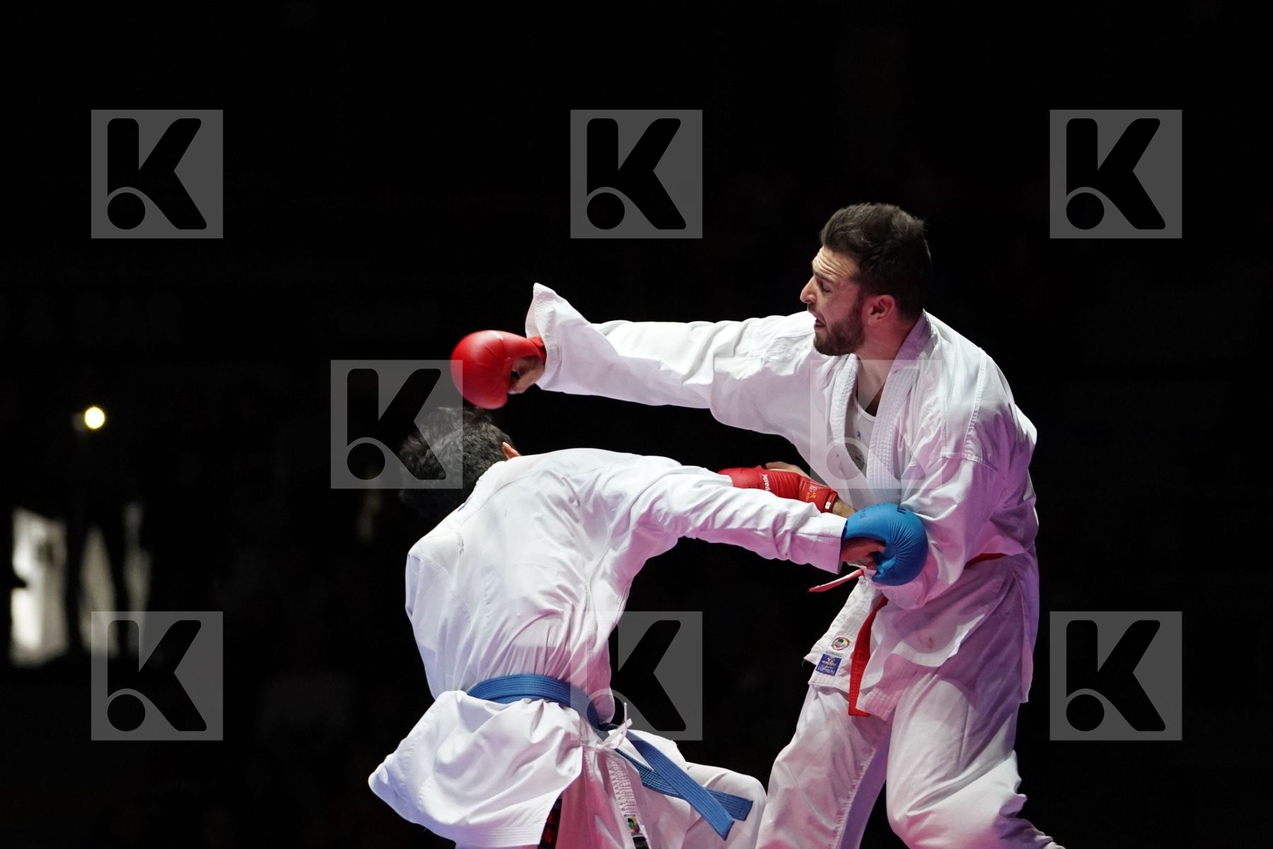 STEFAN POKORNY (AUSTRIA) VS ALI ELSAWY (EGYPT) in Senior Kumite -67 Kg - Gold bout