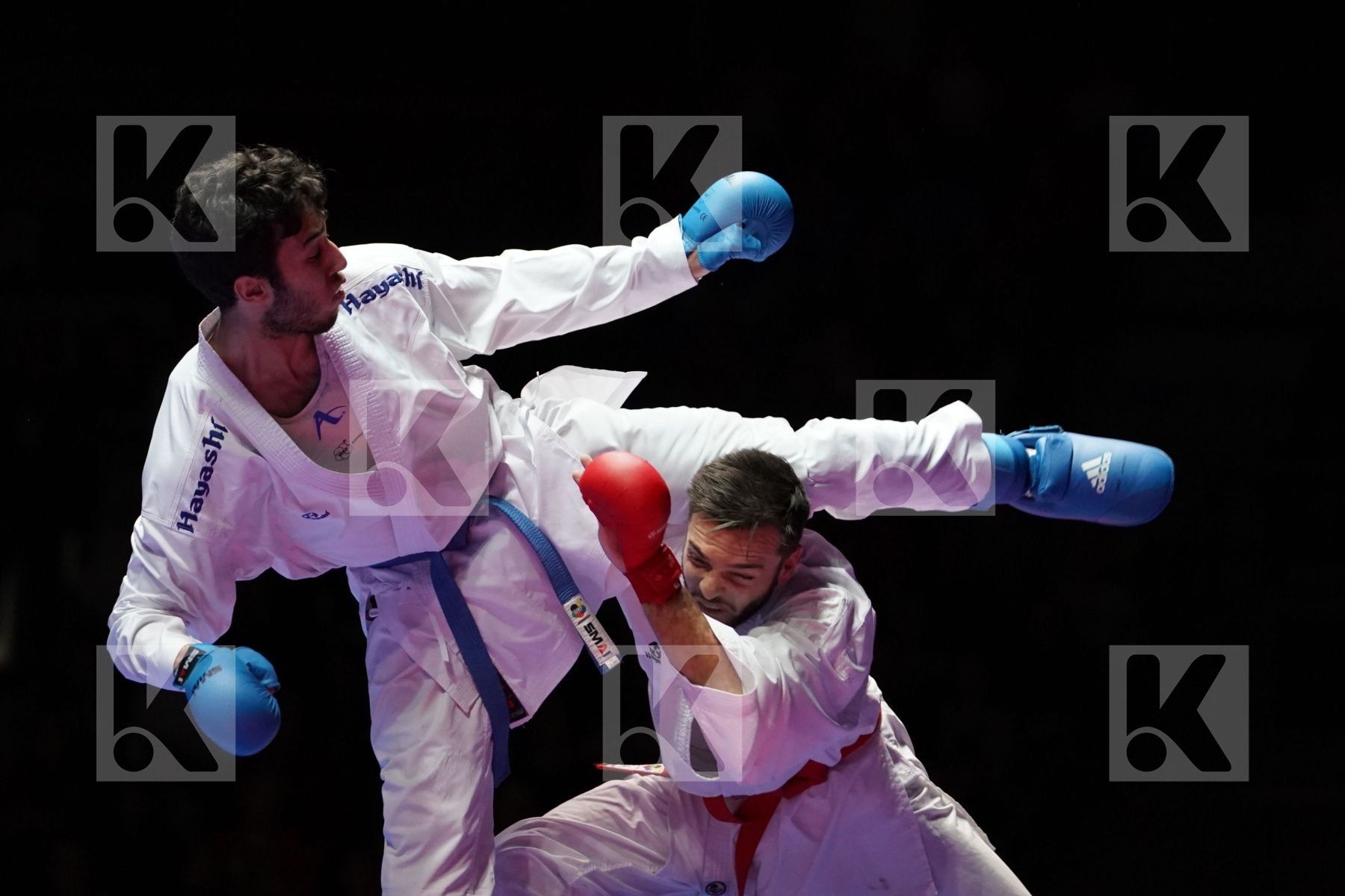 STEFAN POKORNY (AUSTRIA) VS ALI ELSAWY (EGYPT) in Senior Kumite -67 Kg - Gold bout