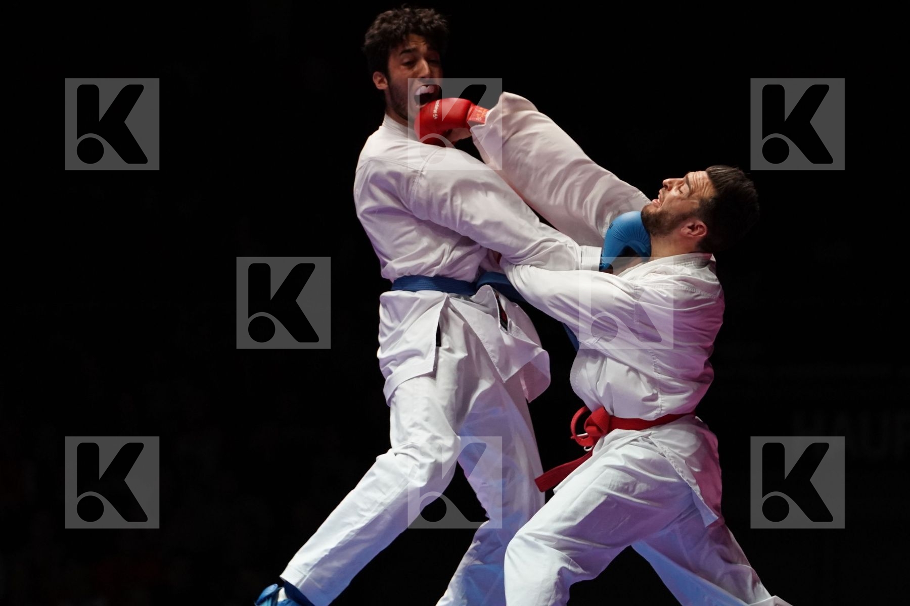 STEFAN POKORNY (AUSTRIA) VS ALI ELSAWY (EGYPT) in Senior Kumite -67 Kg - Gold bout