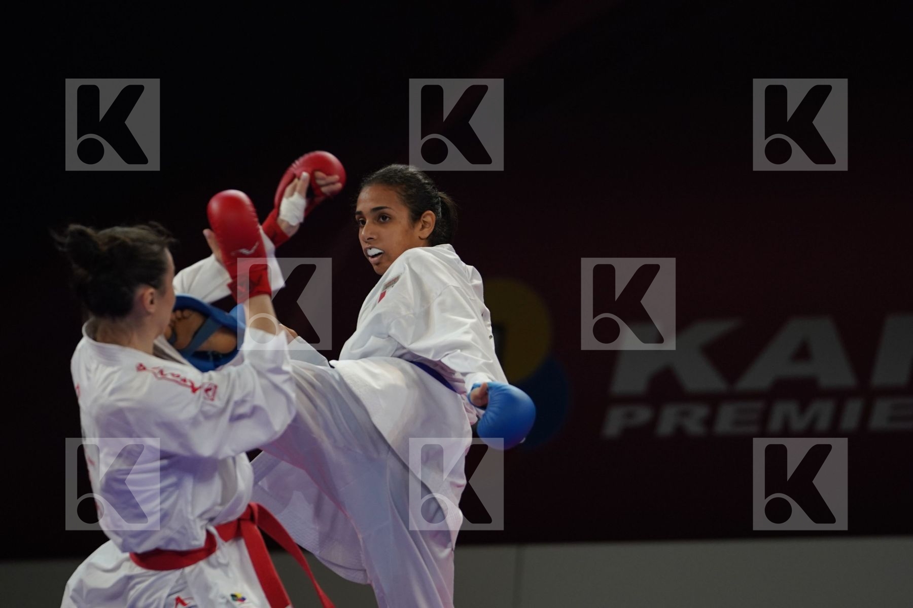 KRYVA KATERYNA (UKRAINE) vs SALAMA REEM AHMED (EGYPT) in Senior Kumite -50 Kg - Bronze bout