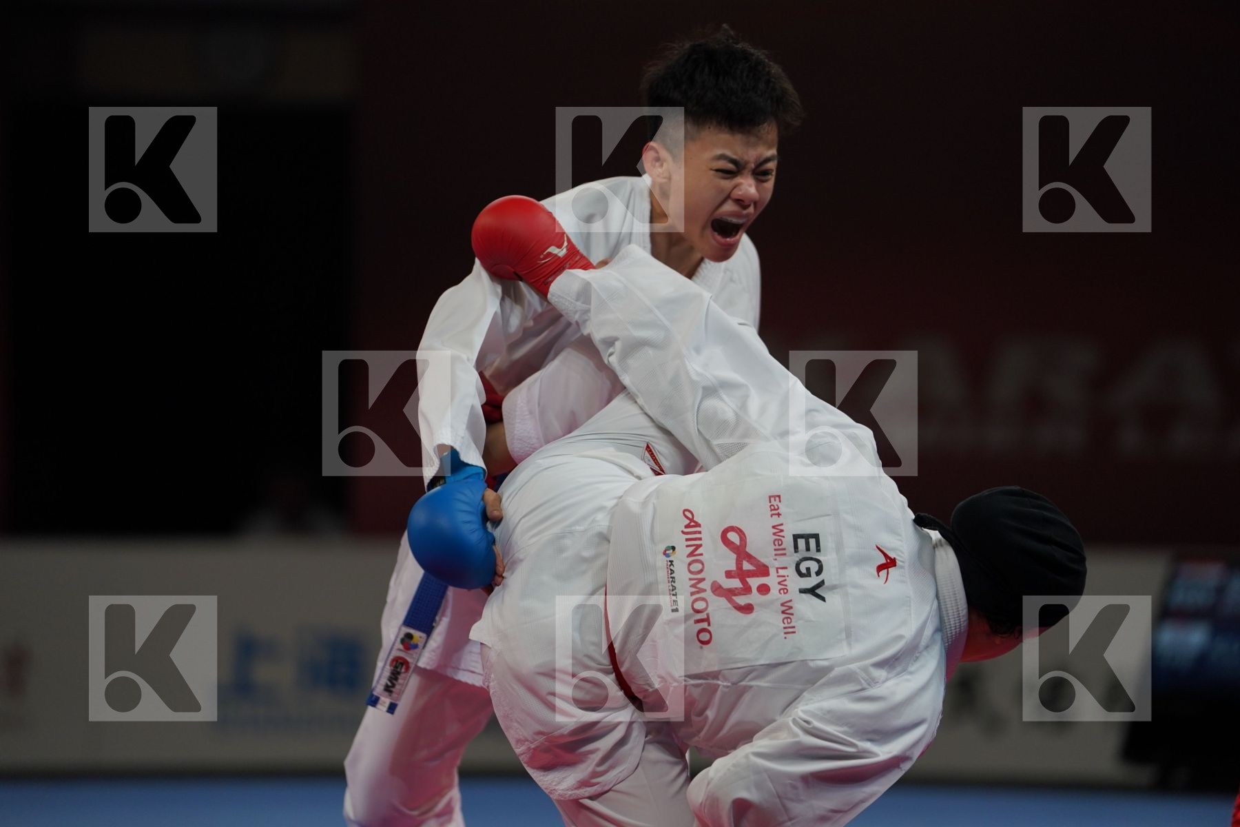 SAYED RADWA (EGYPT) vs KU TSUI-PING (CHINESE TAIPEI) in Senior Kumite -50 Kg - Bronze bout