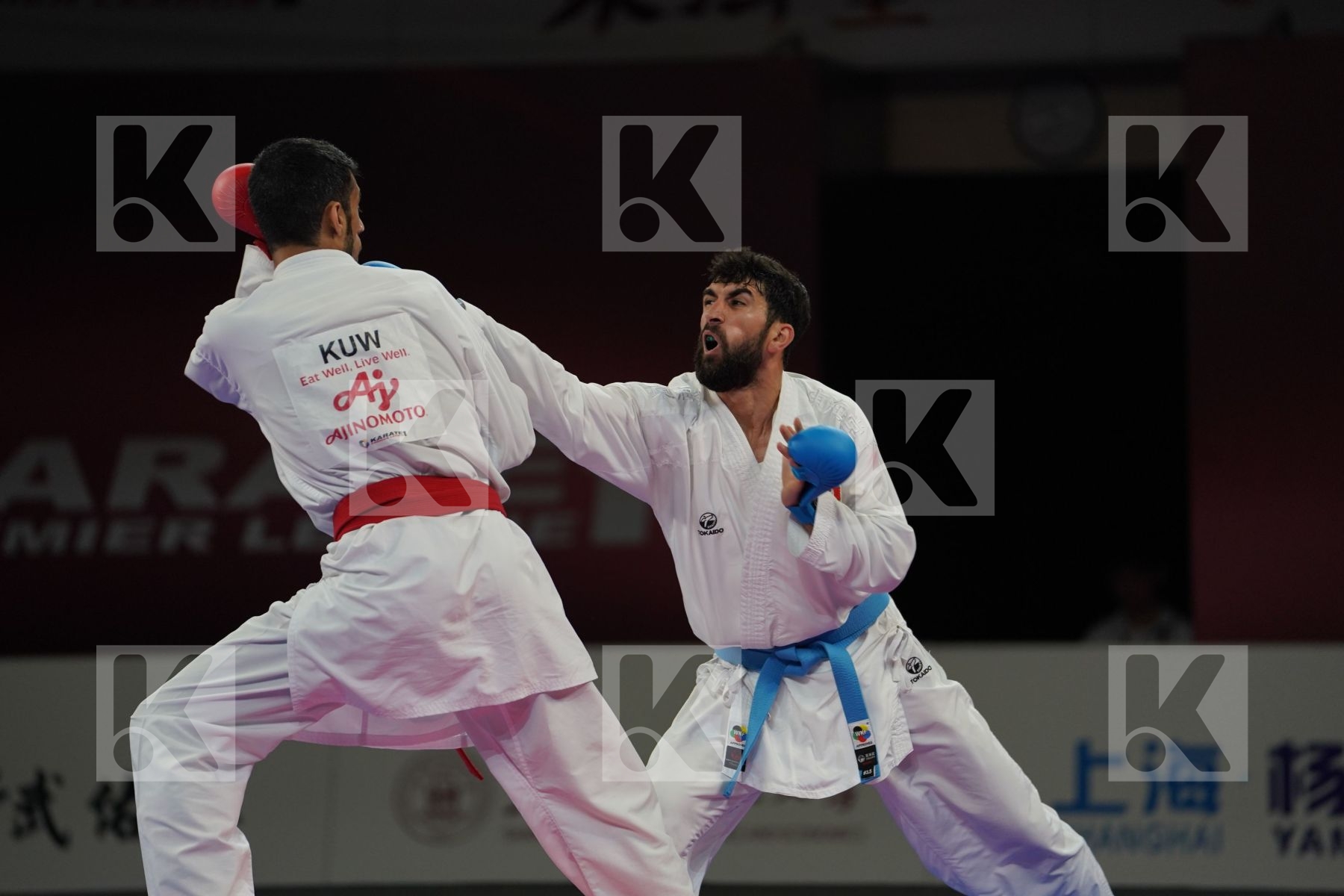SHAABAN ABDULLAH (KUWAIT) vs FARZALIYEV FIRDOVSI (AZERBAIJAN) in Senior Kumite -60 Kg - Bronze bout