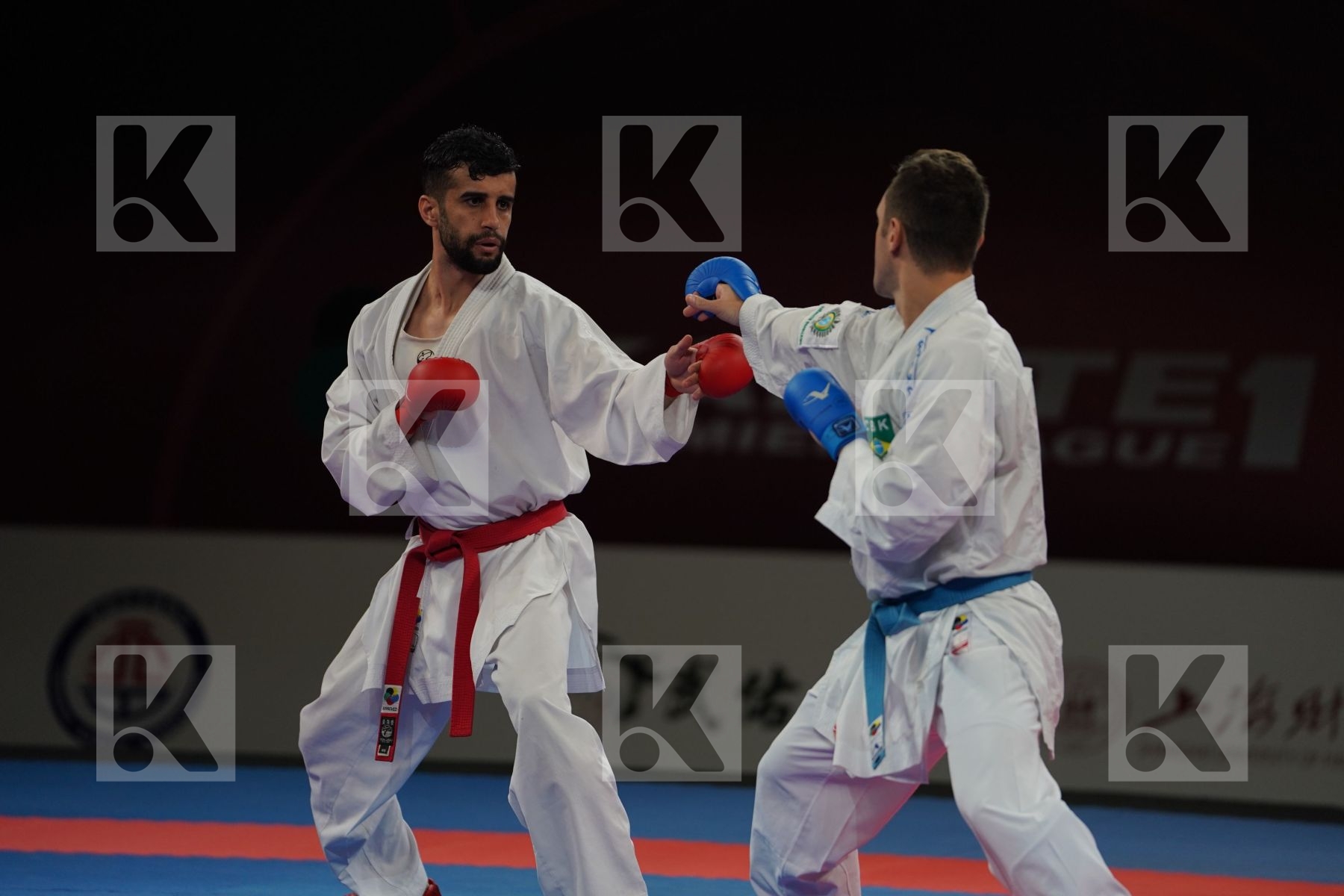HASSAN NIAIDEILAMI MAJID (ISLAMIC REPUBLIC OF IRAN) vs BROSE DOUGLAS (BRAZIL) in Senior Kumite -60 Kg - Bronze bout