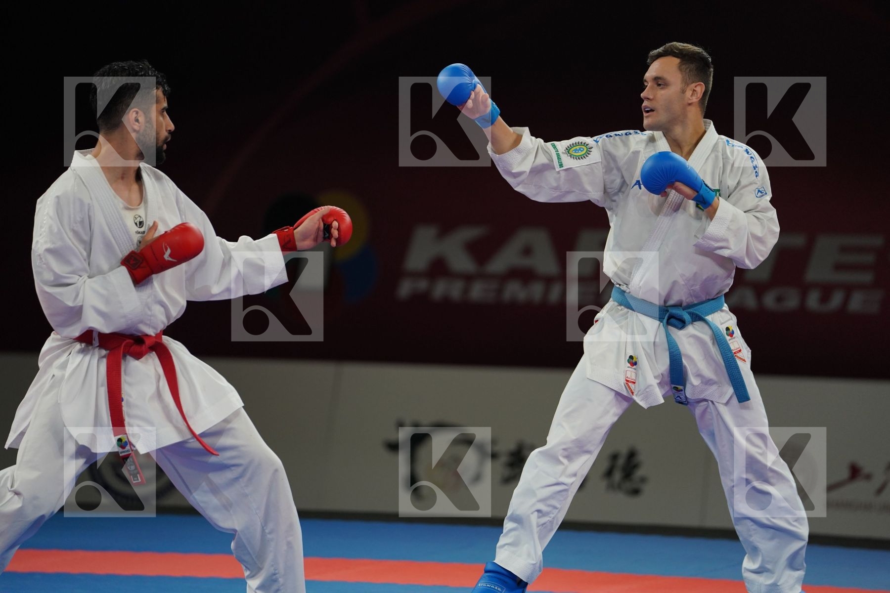 HASSAN NIAIDEILAMI MAJID (ISLAMIC REPUBLIC OF IRAN) vs BROSE DOUGLAS (BRAZIL) in Senior Kumite -60 Kg - Bronze bout