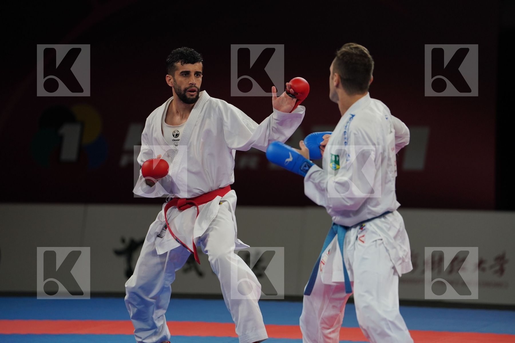 HASSAN NIAIDEILAMI MAJID (ISLAMIC REPUBLIC OF IRAN) vs BROSE DOUGLAS (BRAZIL) in Senior Kumite -60 Kg - Bronze bout