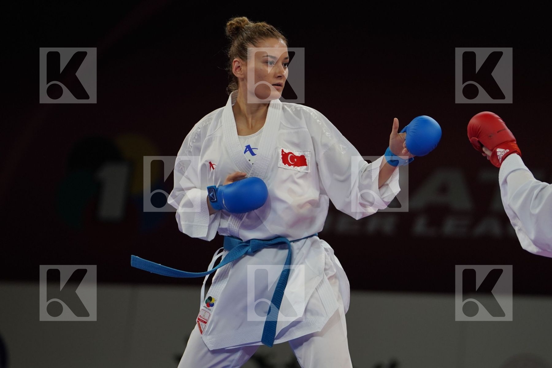 OUIHADDADENE SABRINA (FRANCE) vs YAKAN TUBA (TURKEY) in Senior Kumite -55 Kg - Bronze bout