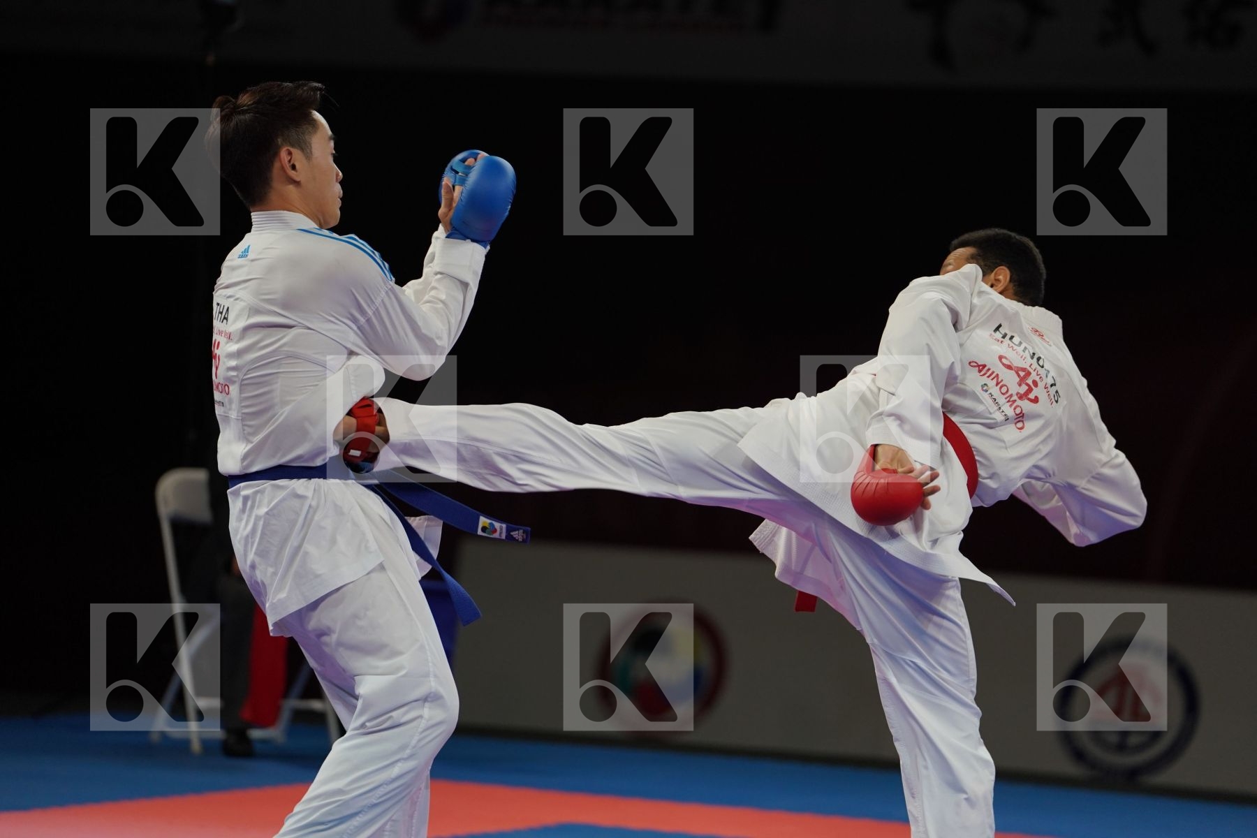 TADISSI YVES MARTIAL (HUNGARY) vs NGAMPHUENGPHIT SUPA (THAILAND) in Senior Kumite -67 Kg - Bronze bout