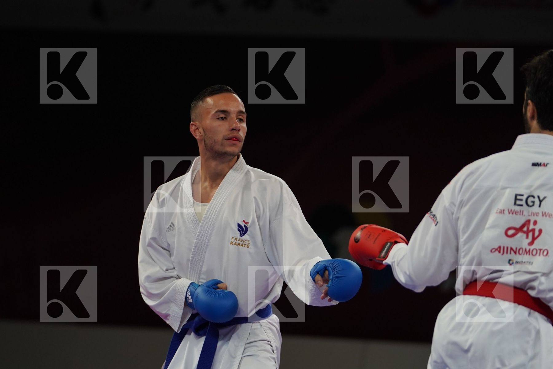 ELSAWY ALI (EGYPT) vs DACOSTA STEVEN (FRANCE) in Senior Kumite -67 Kg - Bronze bout