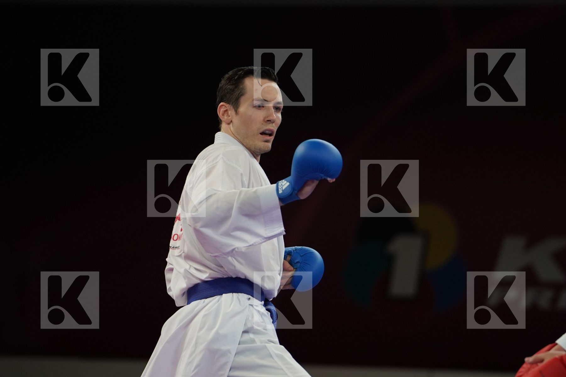 SAKIYAMA YUSEI (JAPAN) vs SCOTT THOMAS (USA) in Senior Kumite -75 Kg - Bronze bout