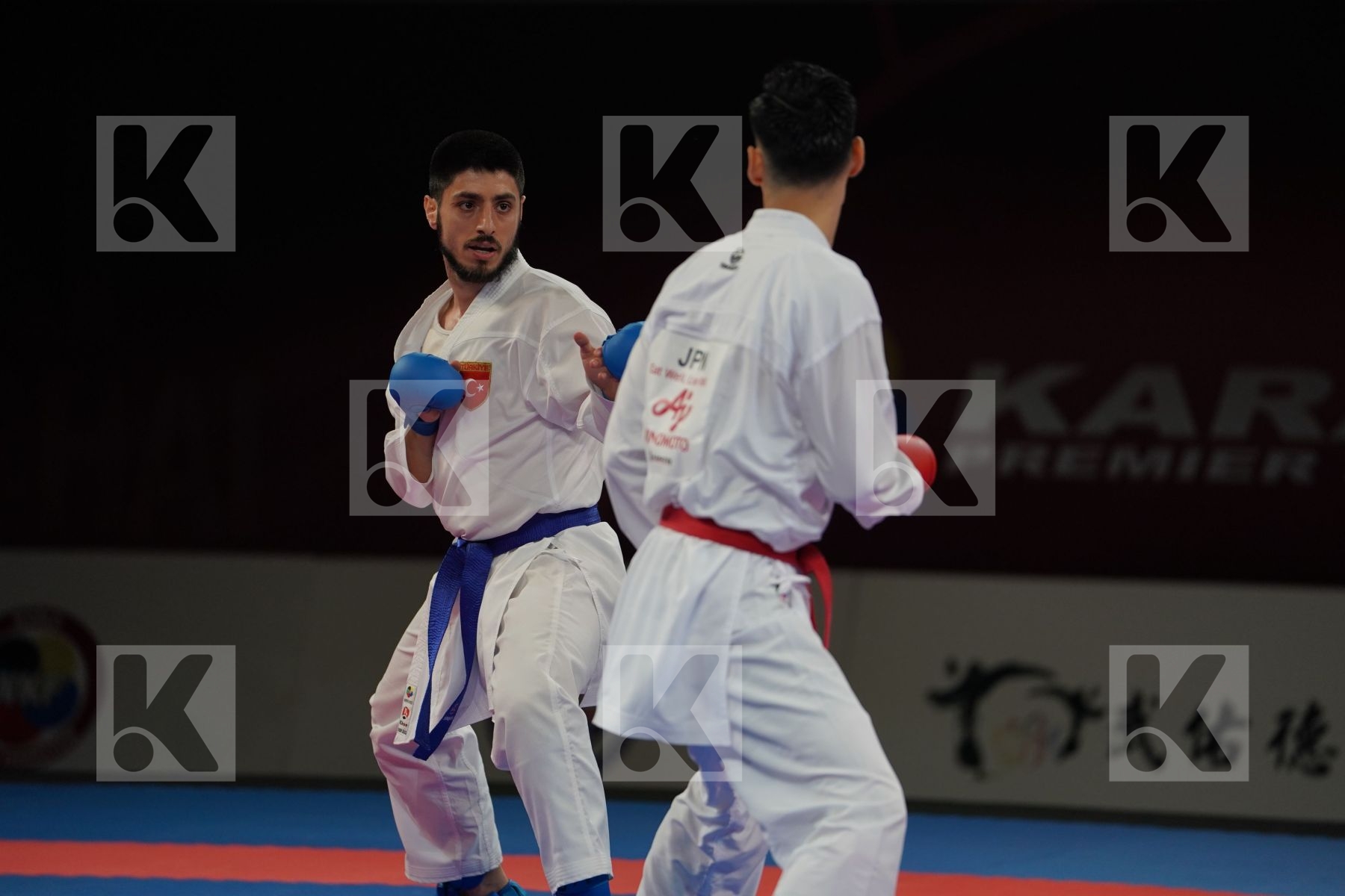 NISHIMURA KEN (JAPAN) vs ELTEMUR ERMAN (TURKEY) in Senior Kumite -75 Kg - Bronze bout