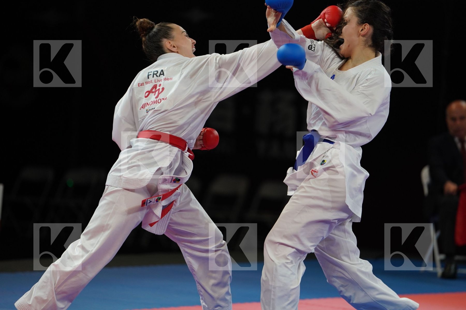 AVAZERI LEA (FRANCE) vs PANETSIDOU VASILIKI (GREECE) in Senior Kumite -68 Kg - Bronze bout