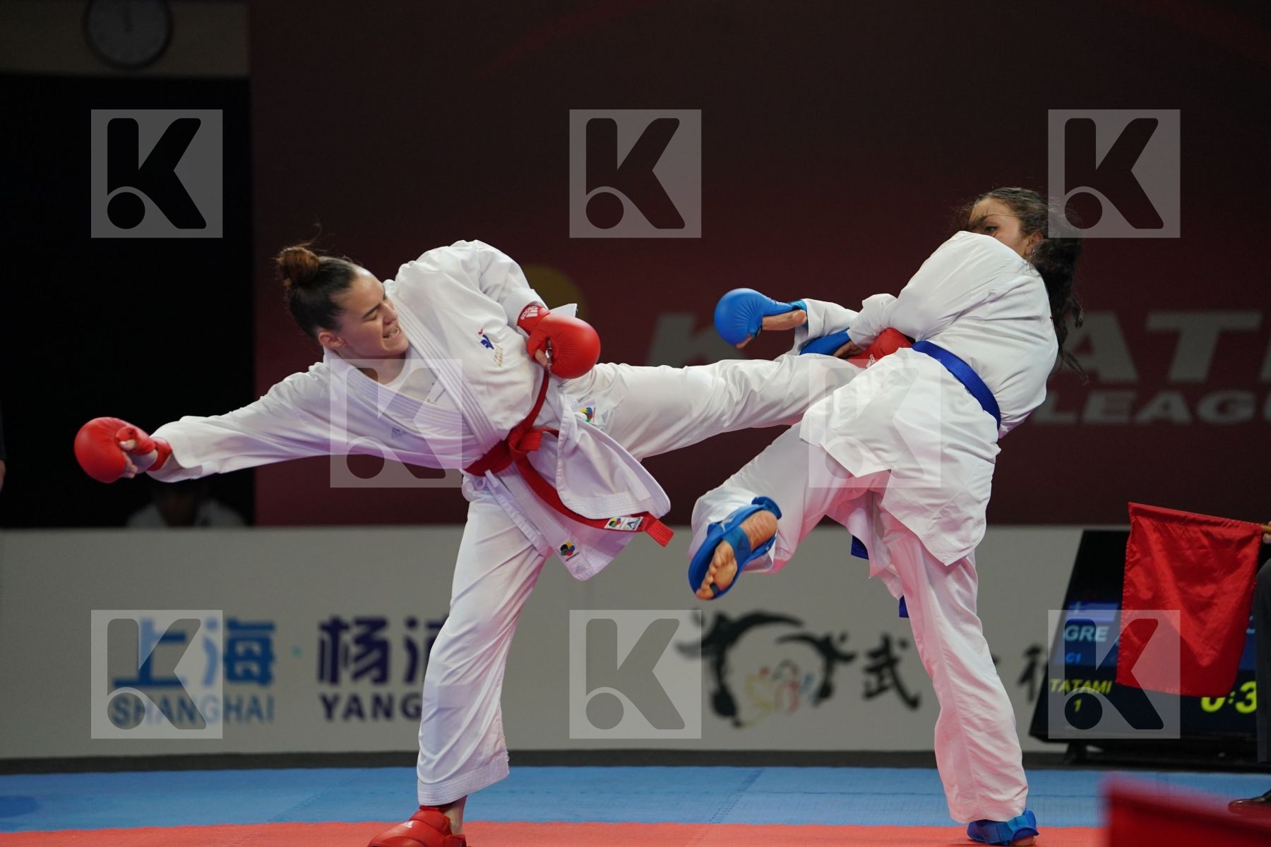 AVAZERI LEA (FRANCE) vs PANETSIDOU VASILIKI (GREECE) in Senior Kumite -68 Kg - Bronze bout
