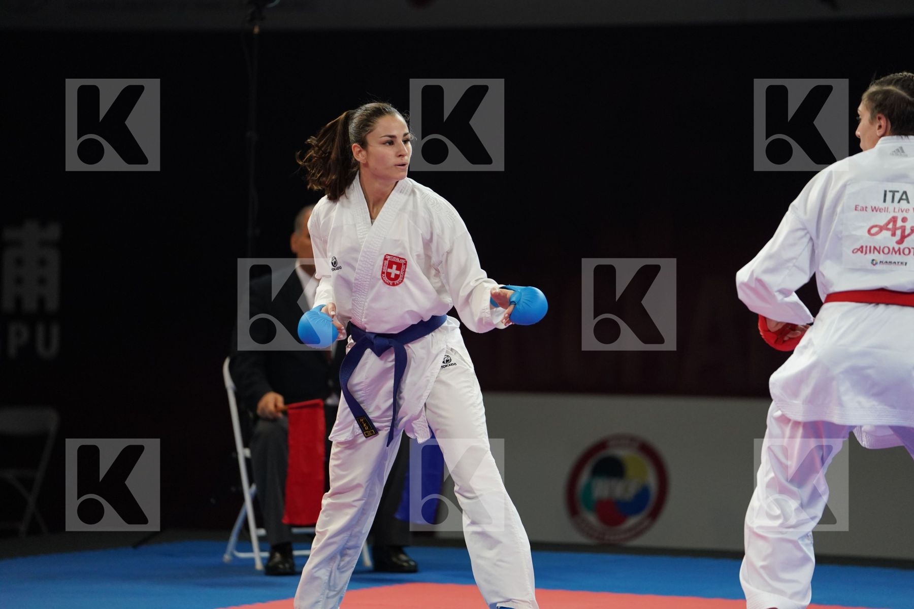 SEMERARO SILVIA (ITALY) vs QUIRICI ELENA (SWITZERLAND) in Senior Kumite -68 Kg - Bronze bout